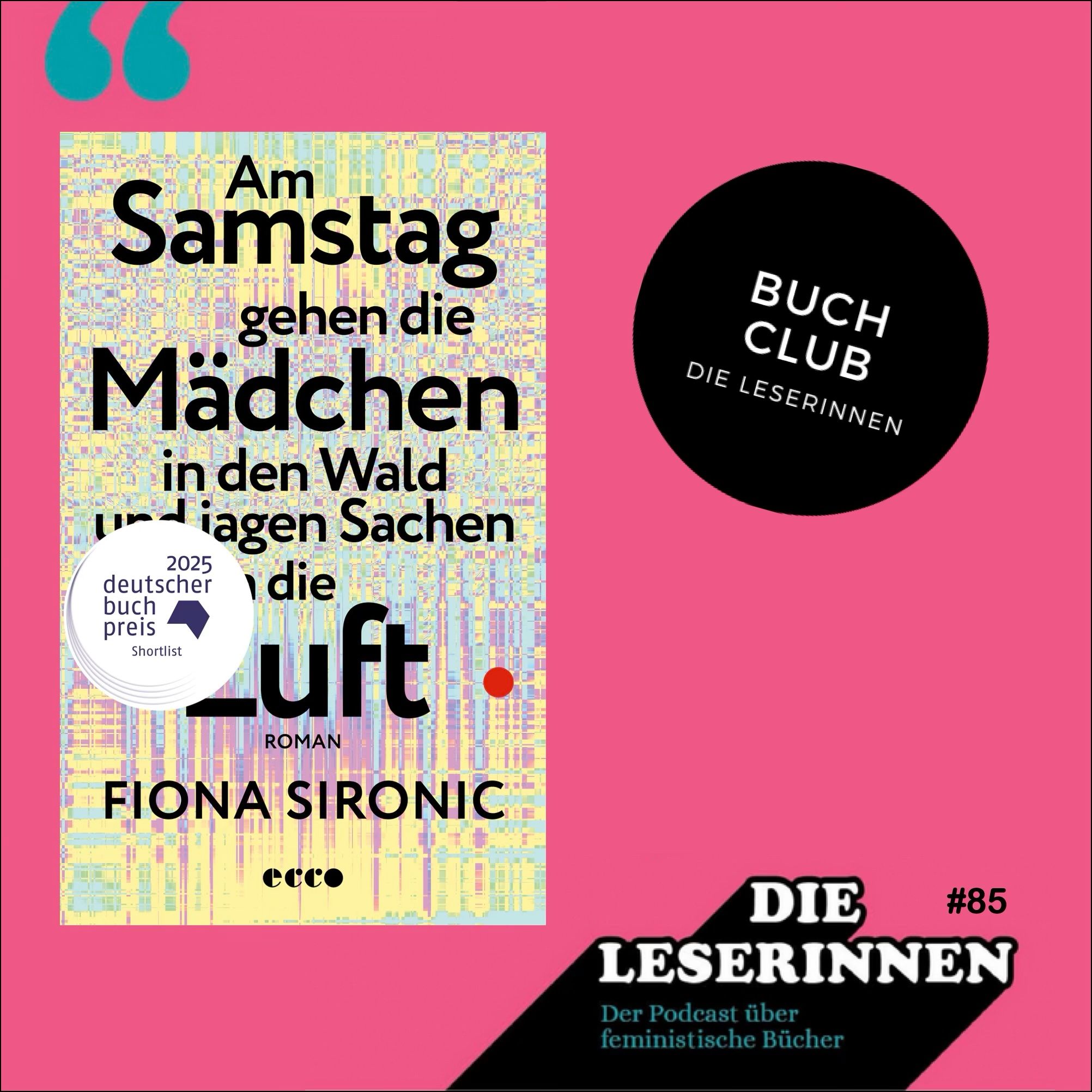 Hitze, Zukunftslosigkeit und Liebe in einem Roman. Am Samstag gehen die Mädchen in den Wald und jagen Dinge in die Luft