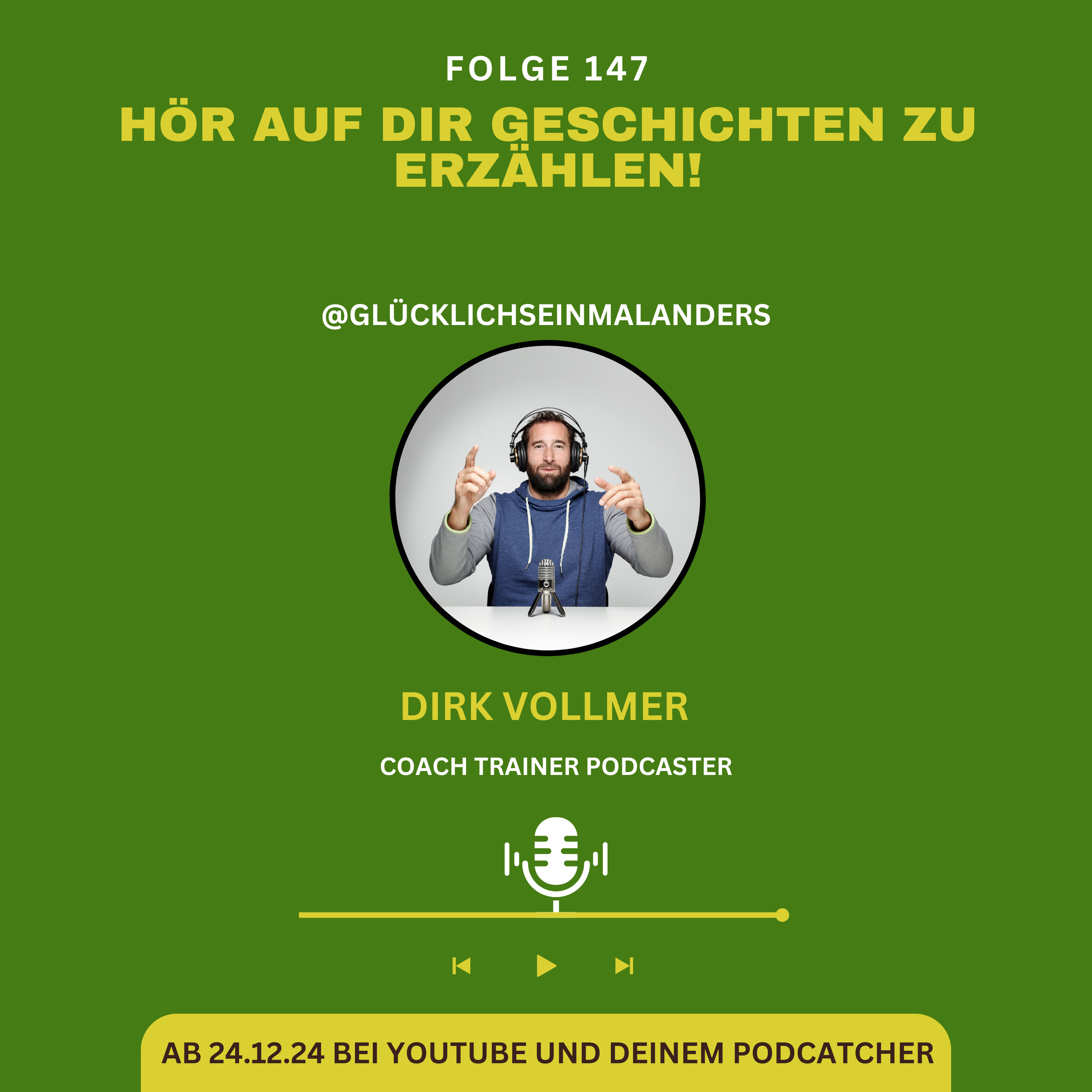 Hör auf dir Geschichten zu erzählen