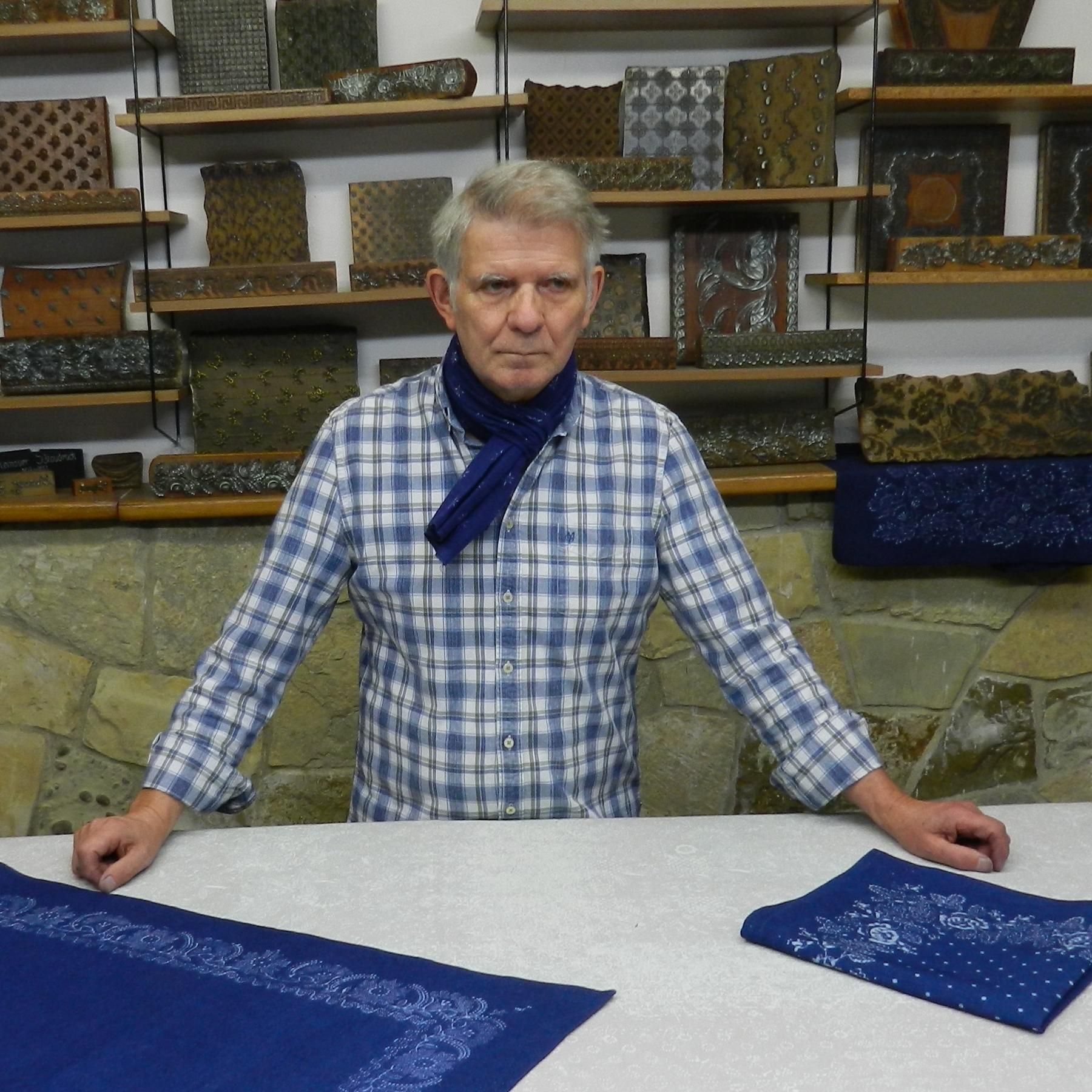 Holger Starcken, Blaudrucker: letzter Blaudruckmeister Deutschlands