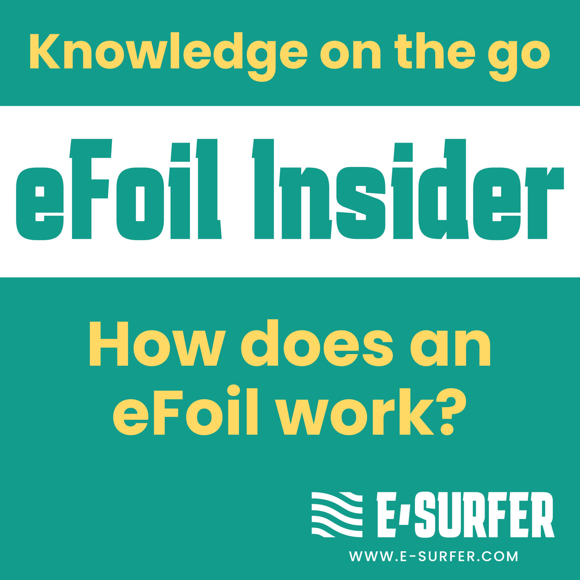 How does an eFoil work?
