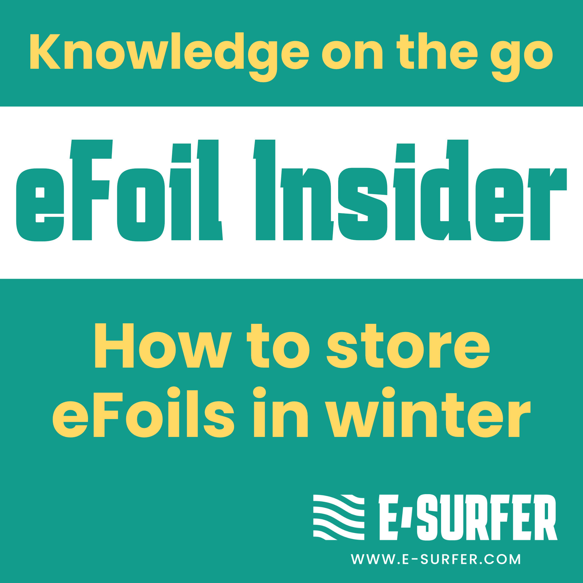 How to store electric surfboards in winter?