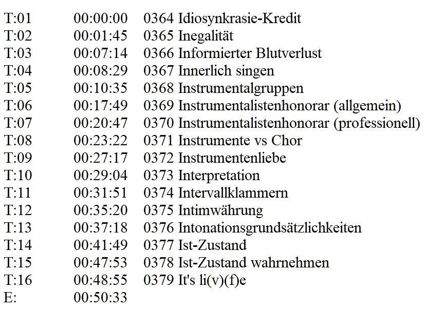 I (364 Idiosynkrasie-Kredit - 379 It's li(v)(f)e)