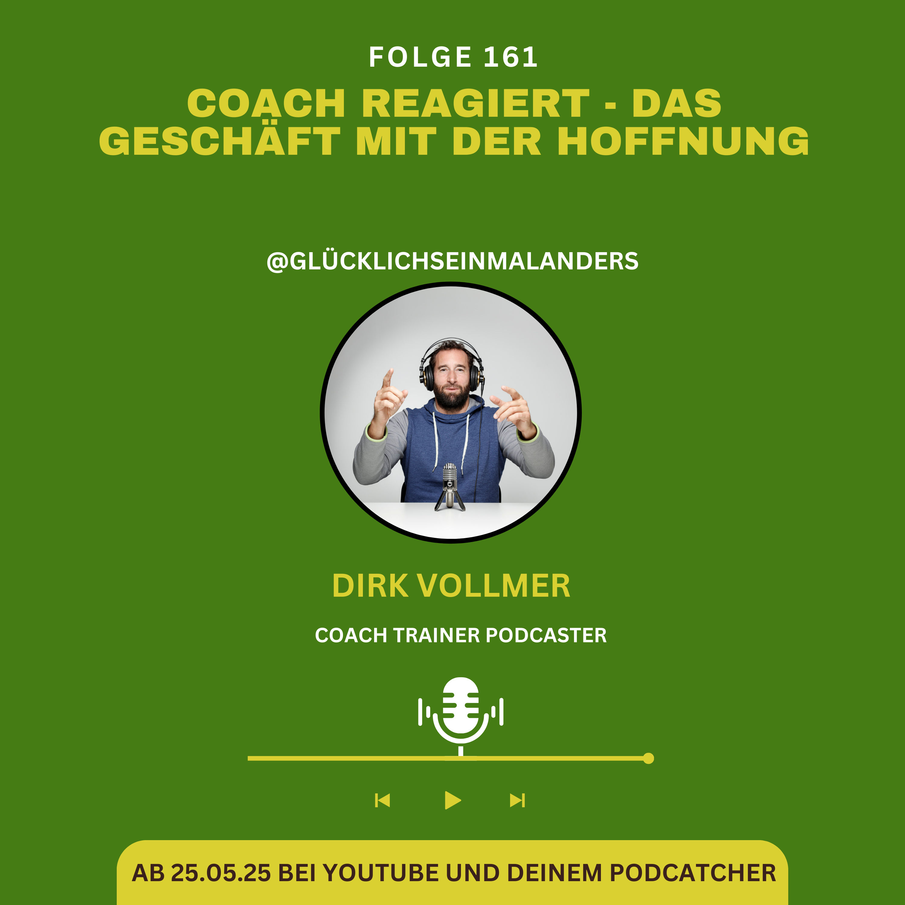 Ich reagiere: Das Geschäft mit der Hoffnung