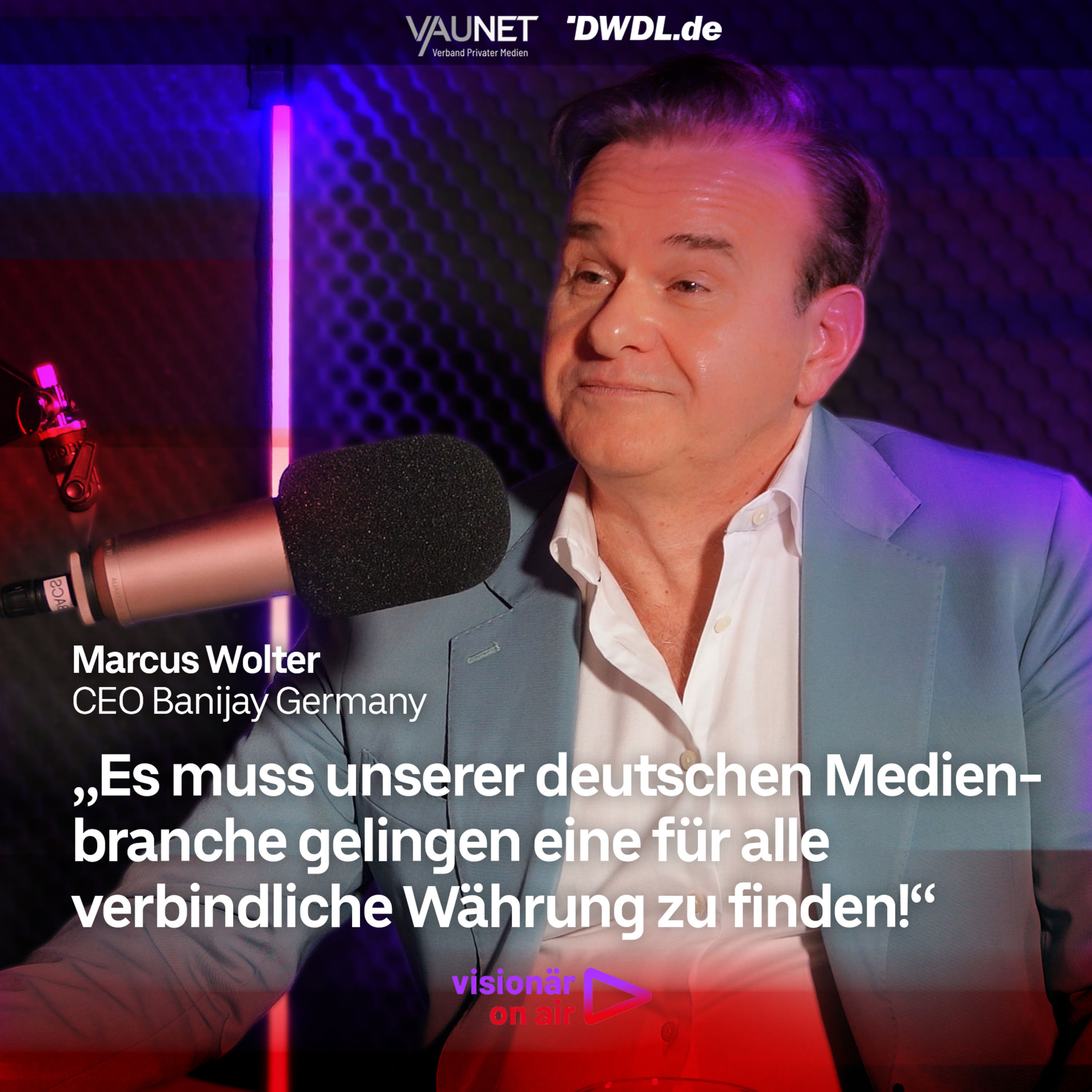 Ideen, Marktdruck, Messbarkeit: Marcus Wolter (Banijay) über die Erfolgsbedingungen der Medienbranche