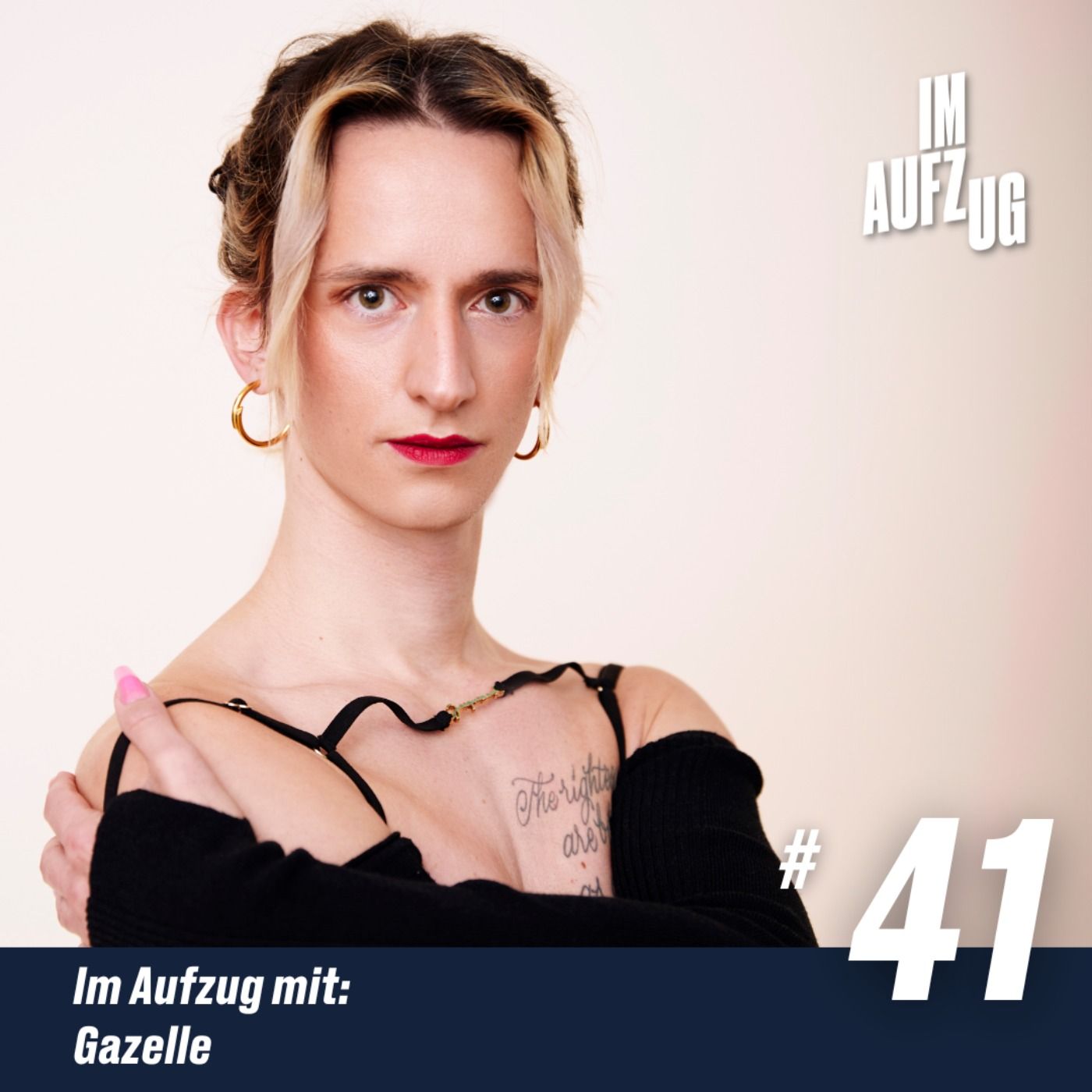 Im Aufzug mit Gazelle