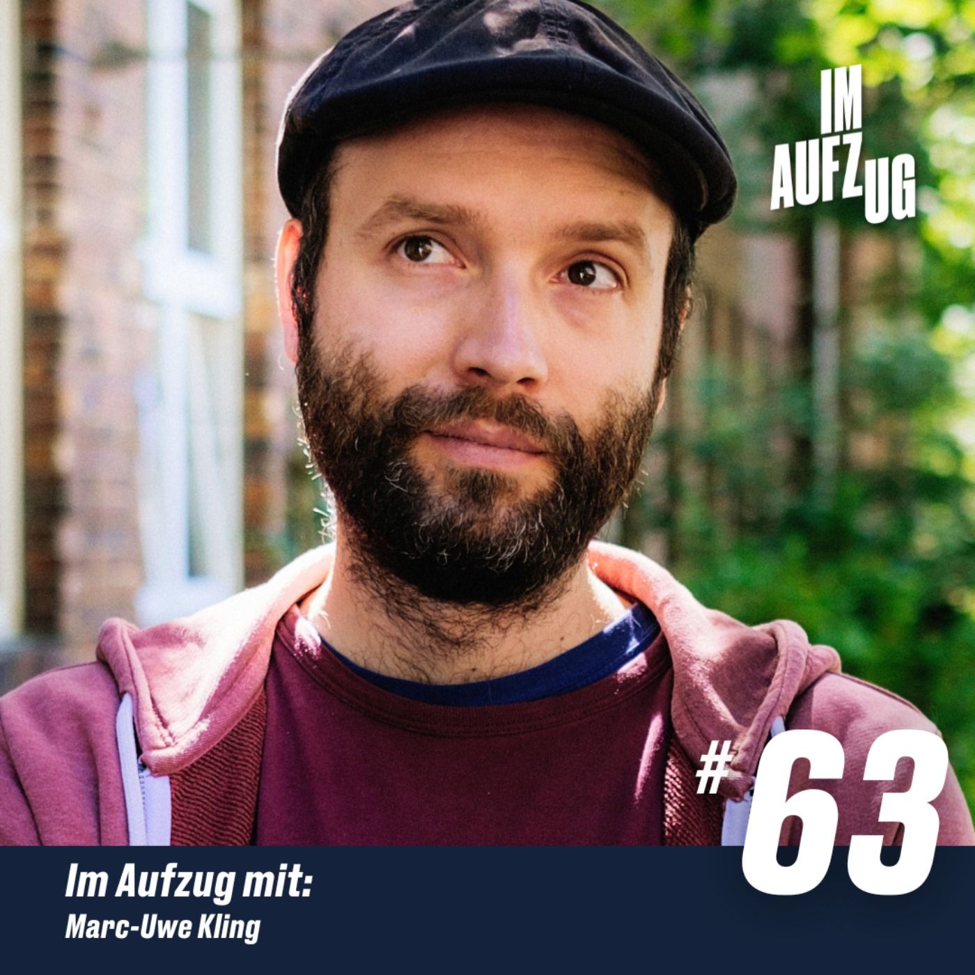 Im Aufzug mit Marc-Uwe Kling