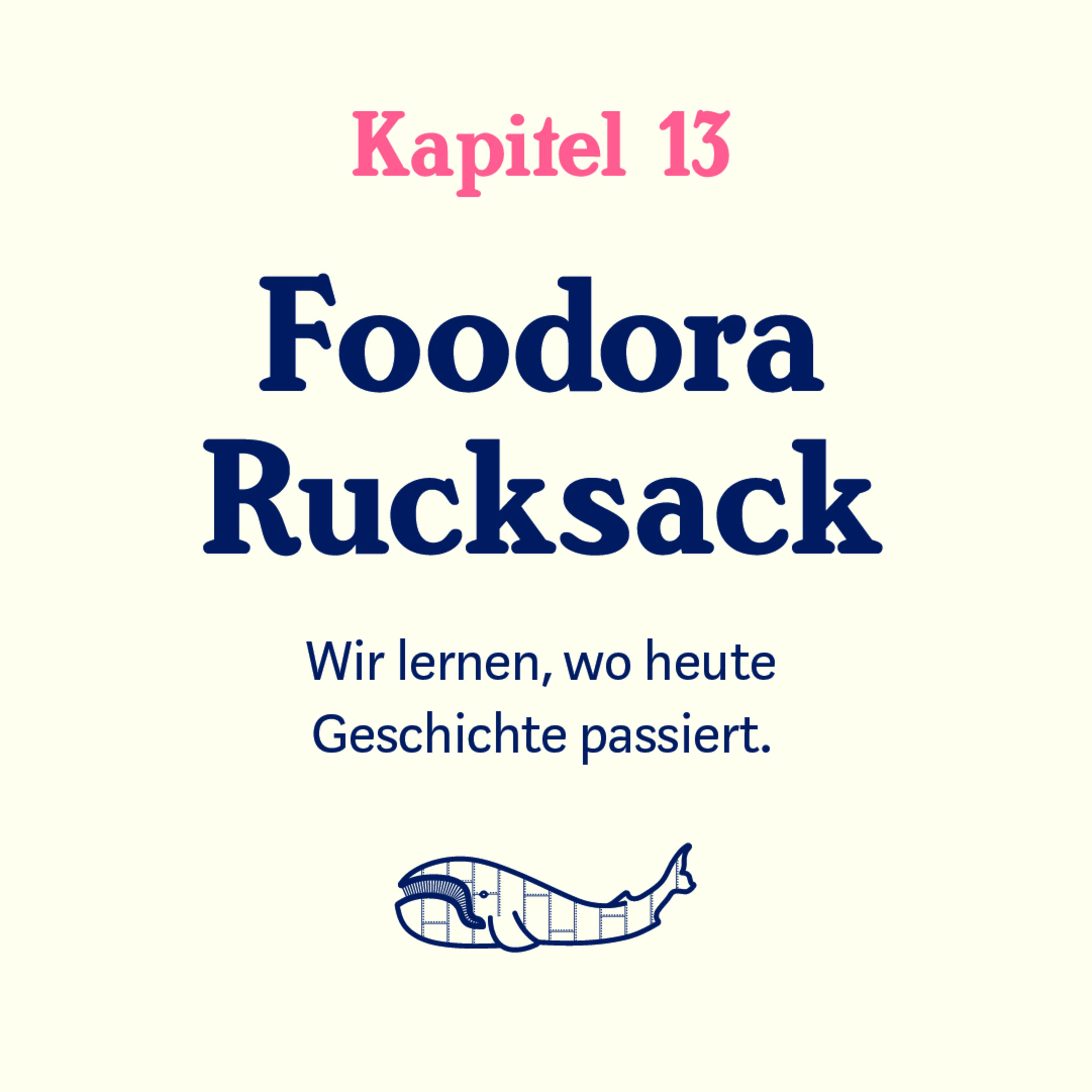 Im Wien Museum: Ein rosa Rucksack im Museum