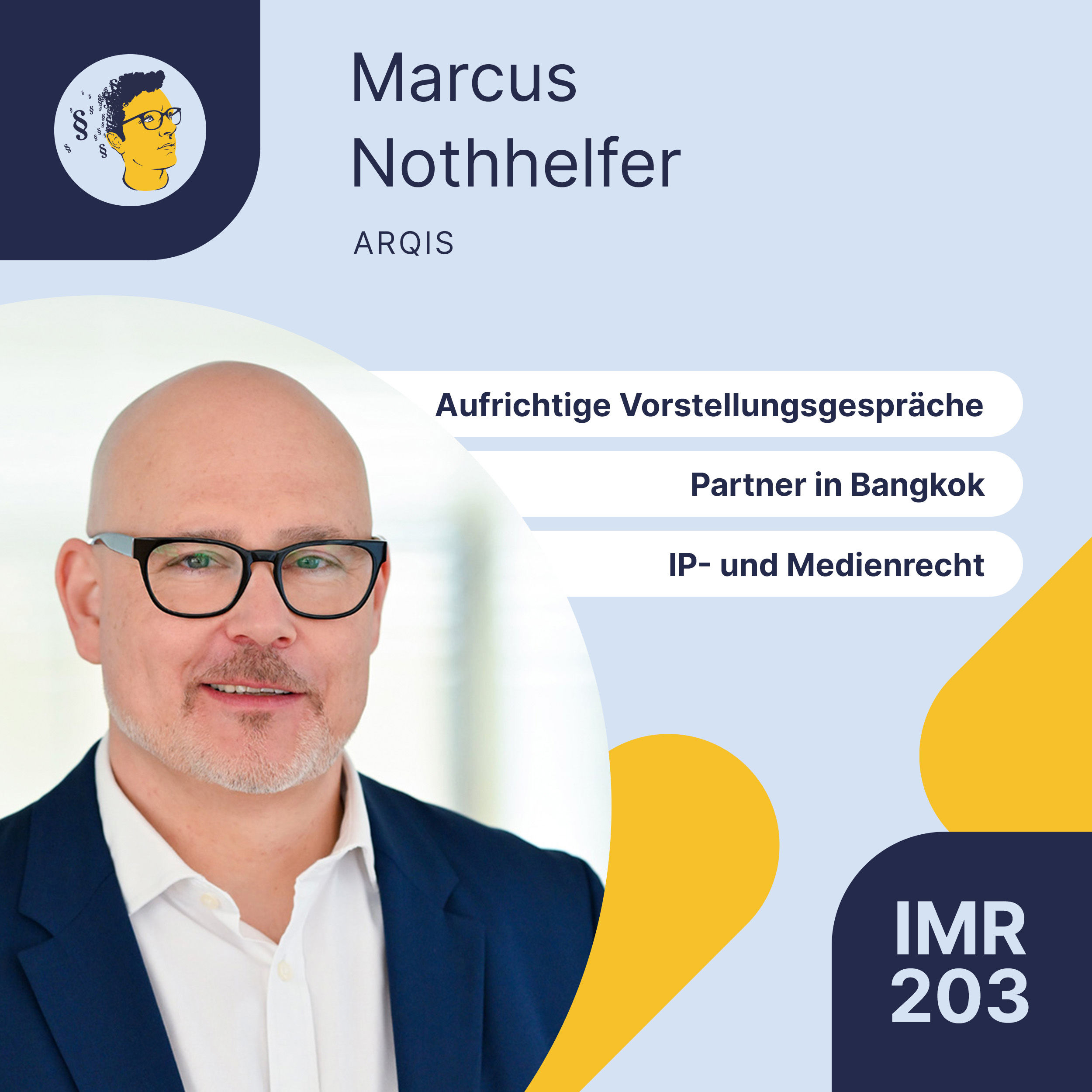 IMR203: Urheberrecht, Filmrechte, als Jurist in Bangkok, Aufrichtige Vorstellungsgespräche