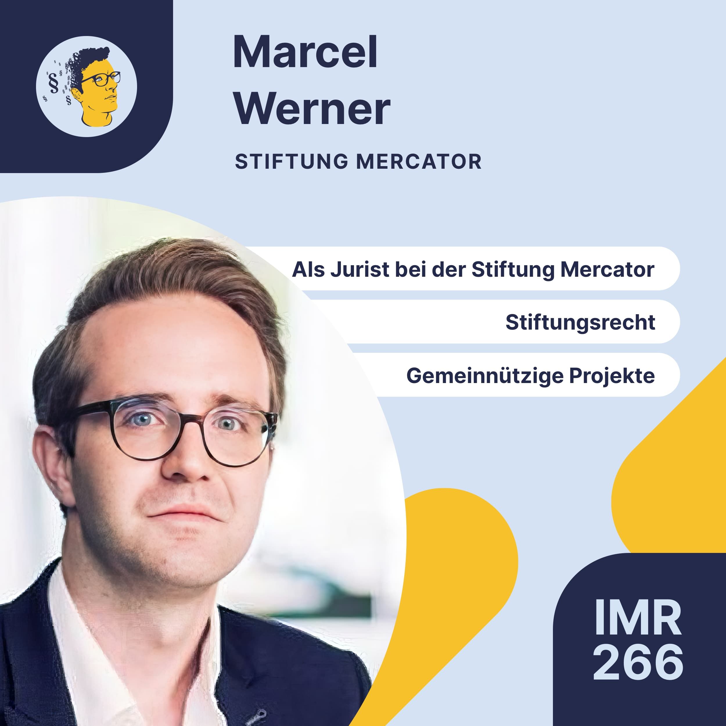 IMR266: Als Jurist bei der Stiftung Mercator, Stiftungsrecht, Gemeinnützige Projekte