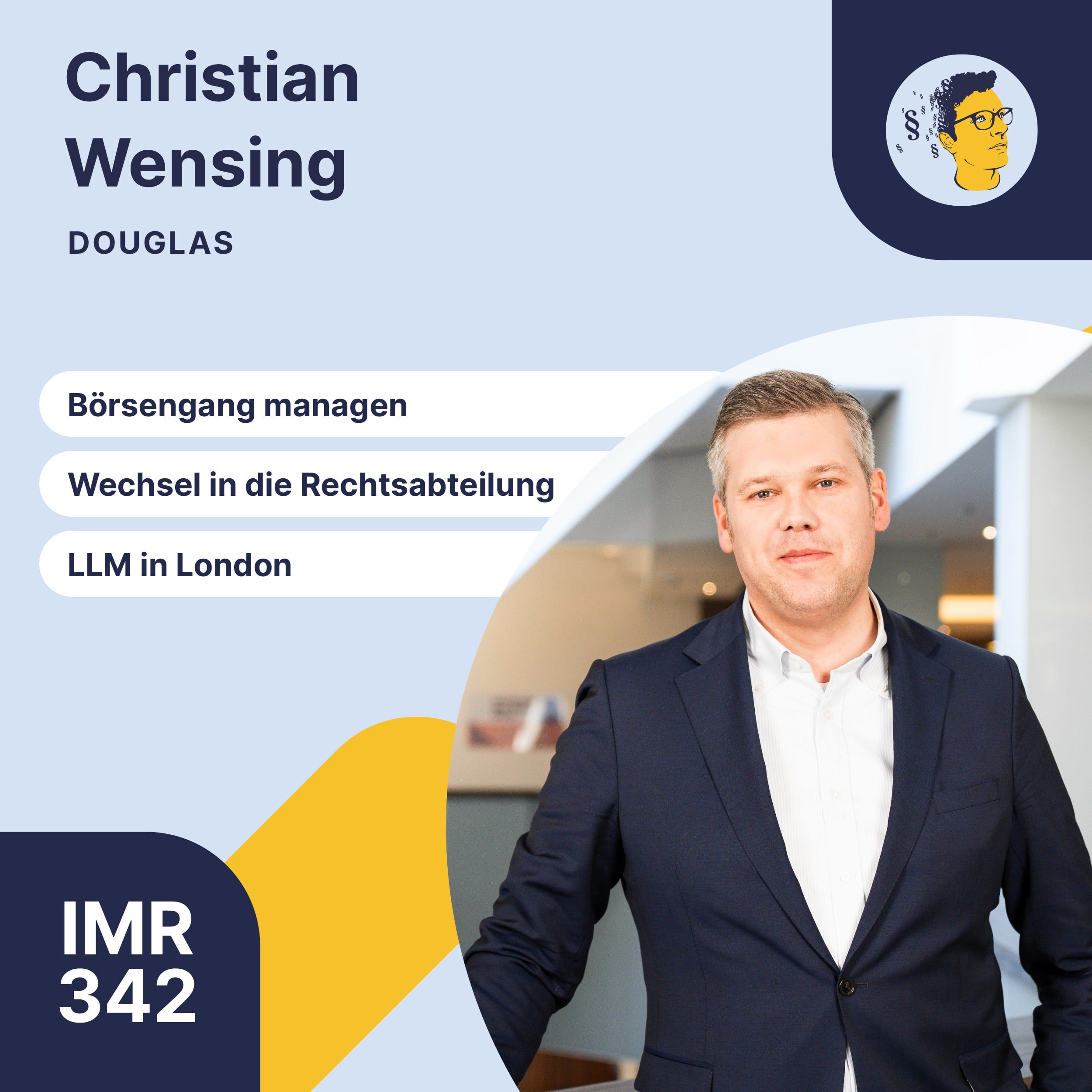 IMR342: Come in & find out: Douglas an die Börse bringen, Glocke der Frankfurter Börse läuten, von der Kanzlei in die Rechtsabteilung wechseln, Secondments, LL.M. in London
