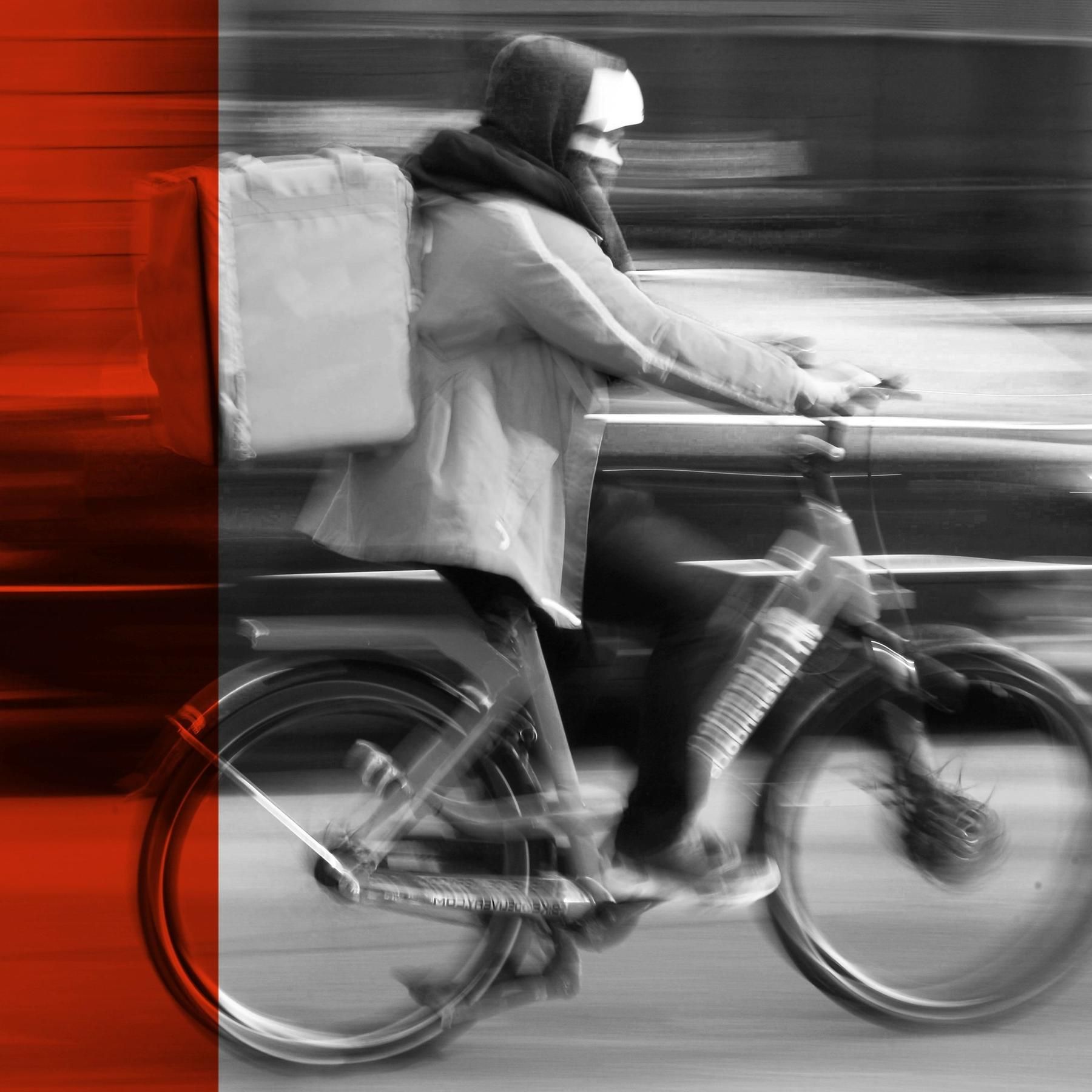 Indische Fahrradkuriere in Deutschland