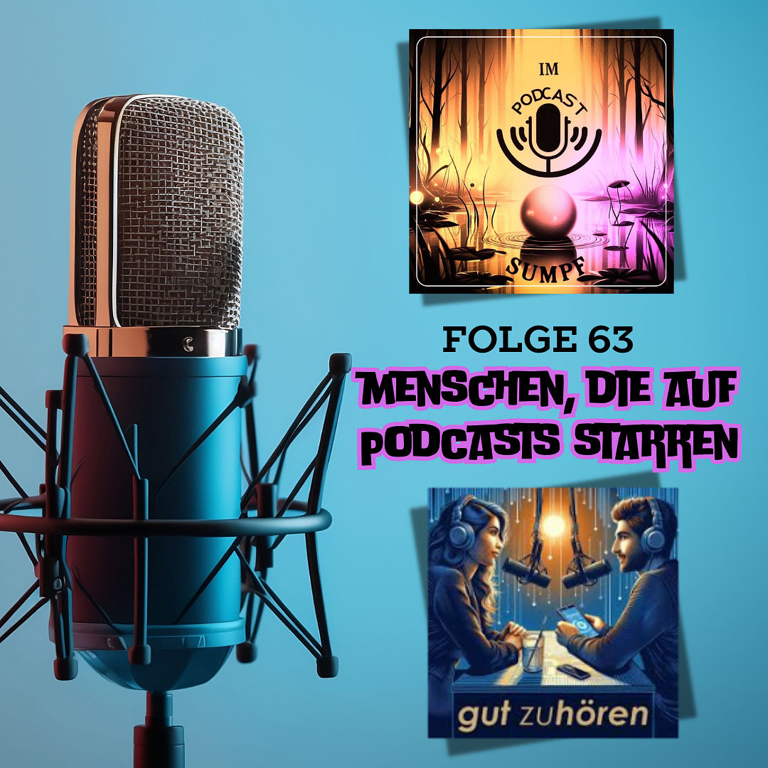 IPS63 - Menschen, die auf Podcasts starren.