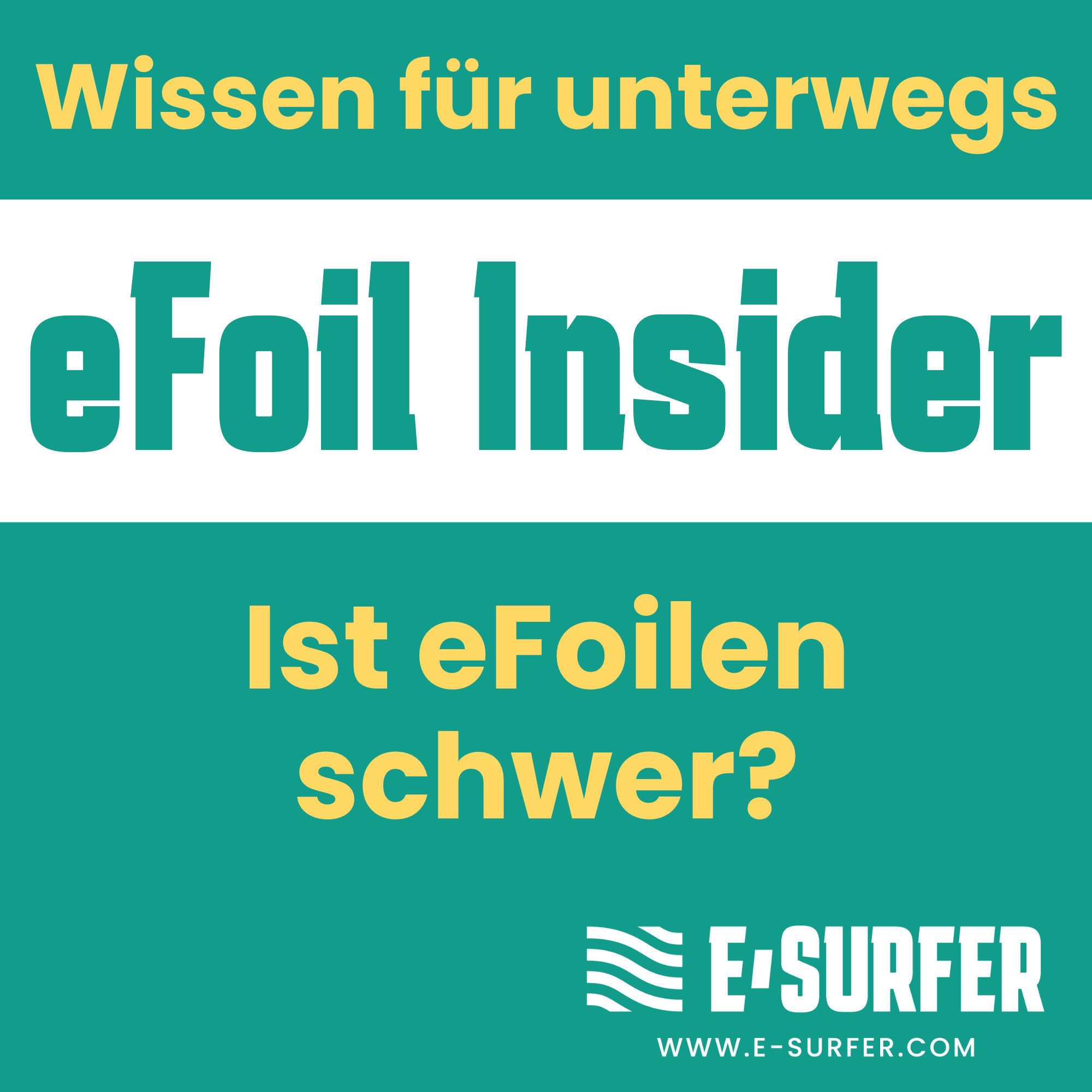 Ist eFoil fahren schwer?