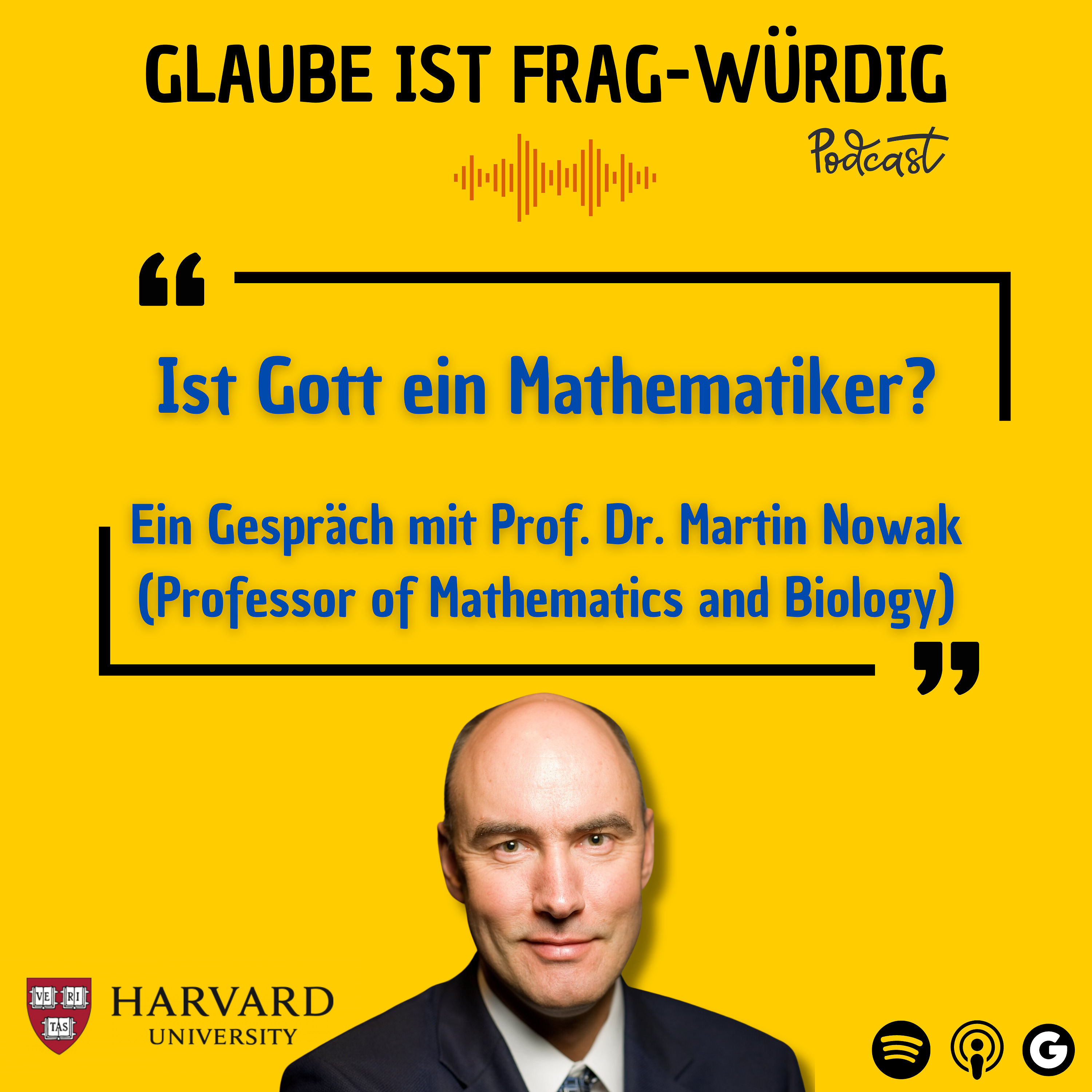 Ist Gott ein Mathematiker? - Ein Gespräch mit Harvard-Professor Martin A. Nowak (Departement of Mathematics)
