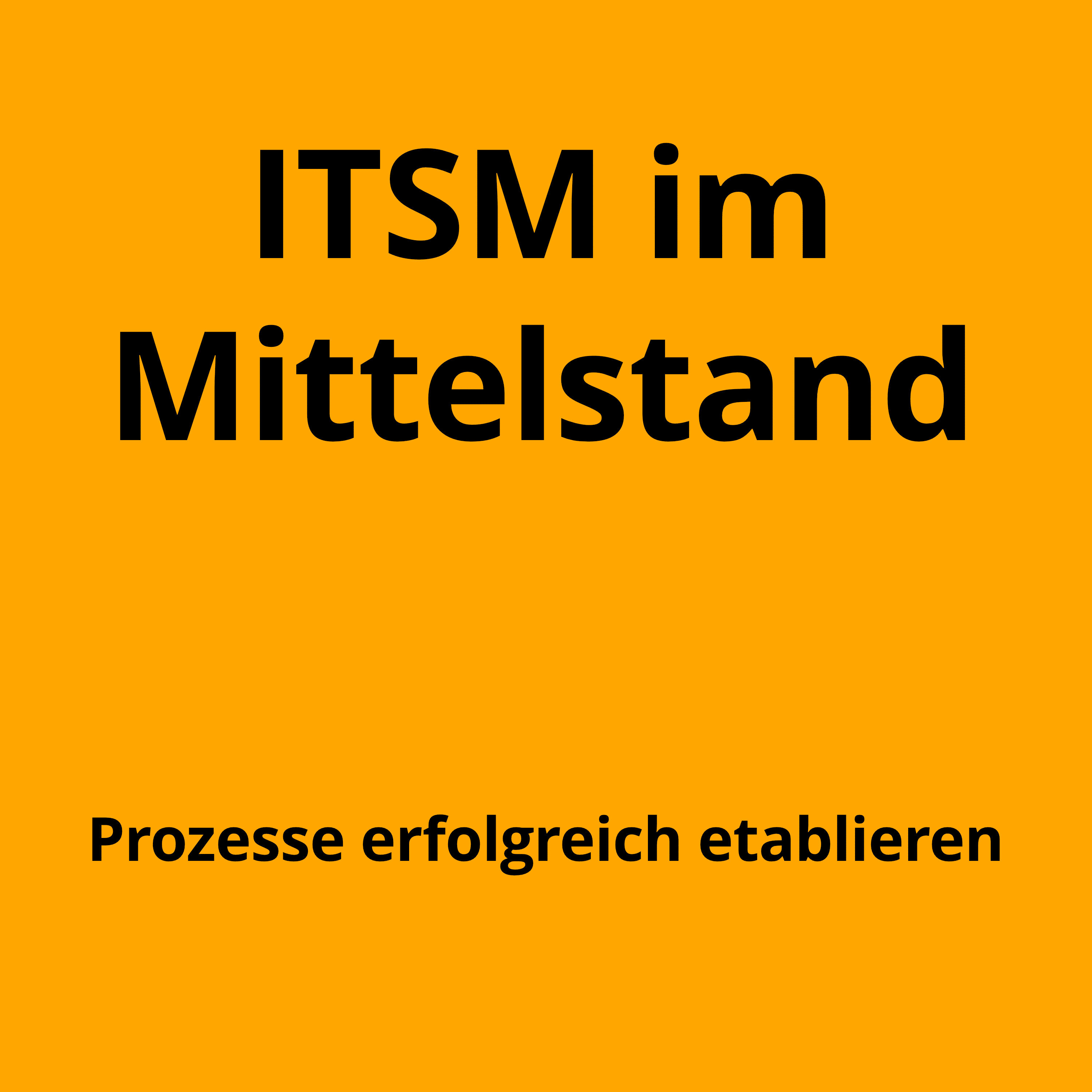 ITSM-Prozess einführen, verändern und optimieren – im Mittelstand