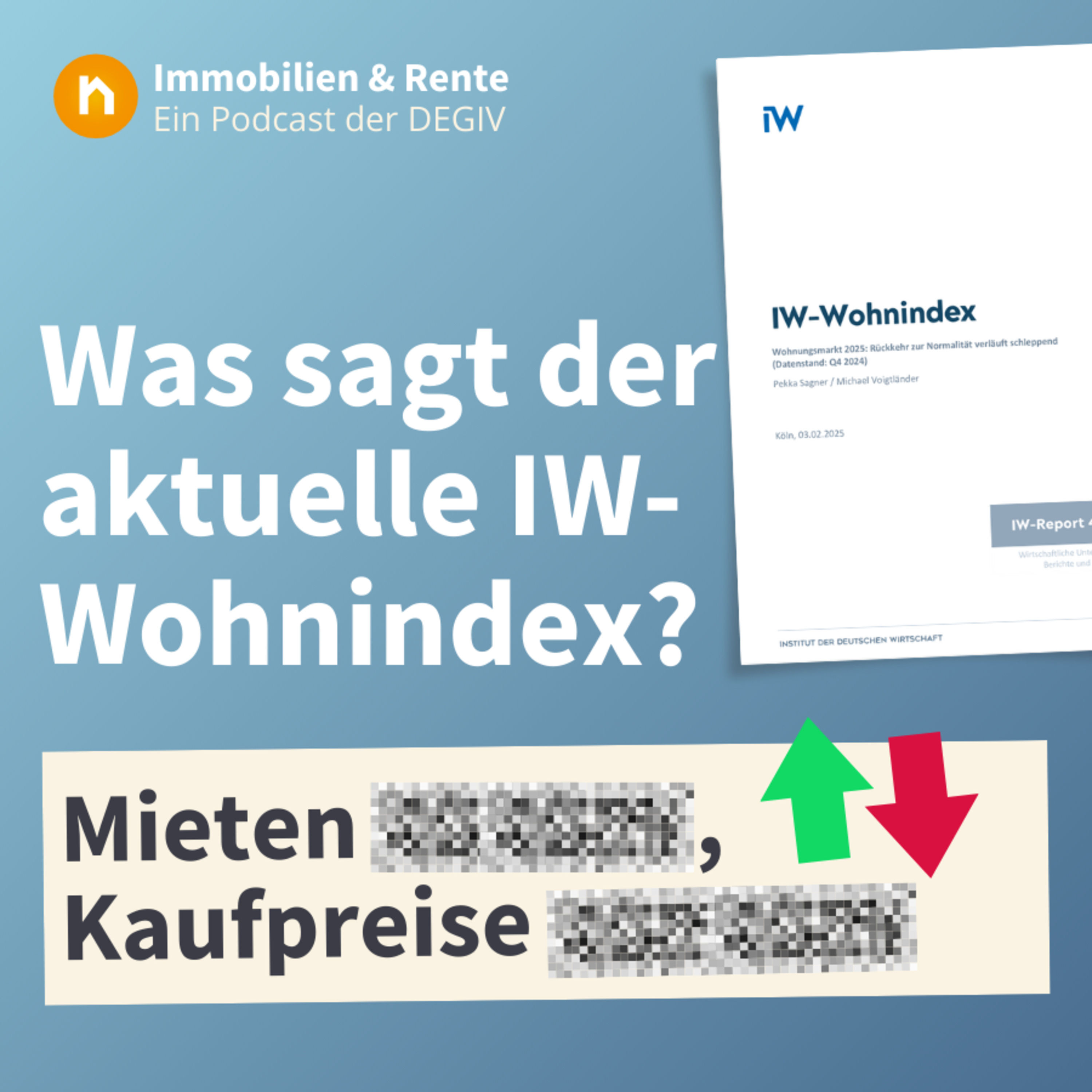 IW-Wohnindex Q4 2024: Mieten rauf, Kaufpreise runter!