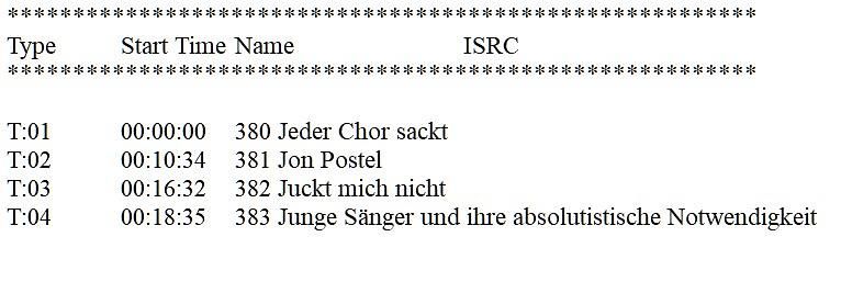 J (380 Jeder Chor sackt - 383 Junge Sänger und ihre absolutistische Notwendigkeit)