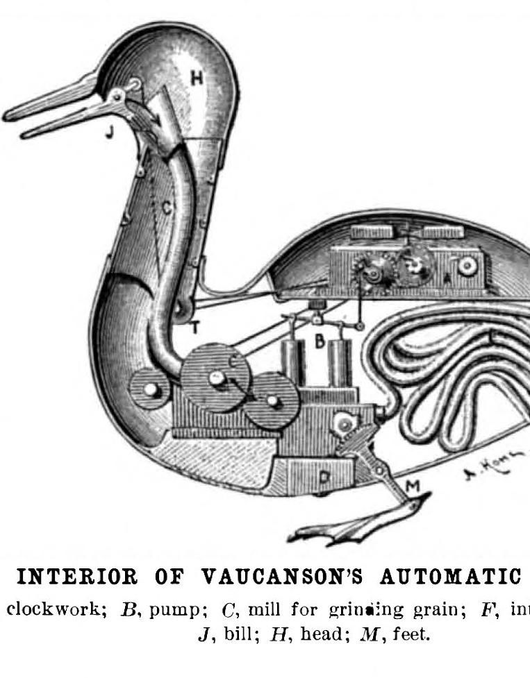 Jacques Vaucansons scheissende Maschinen-Ente