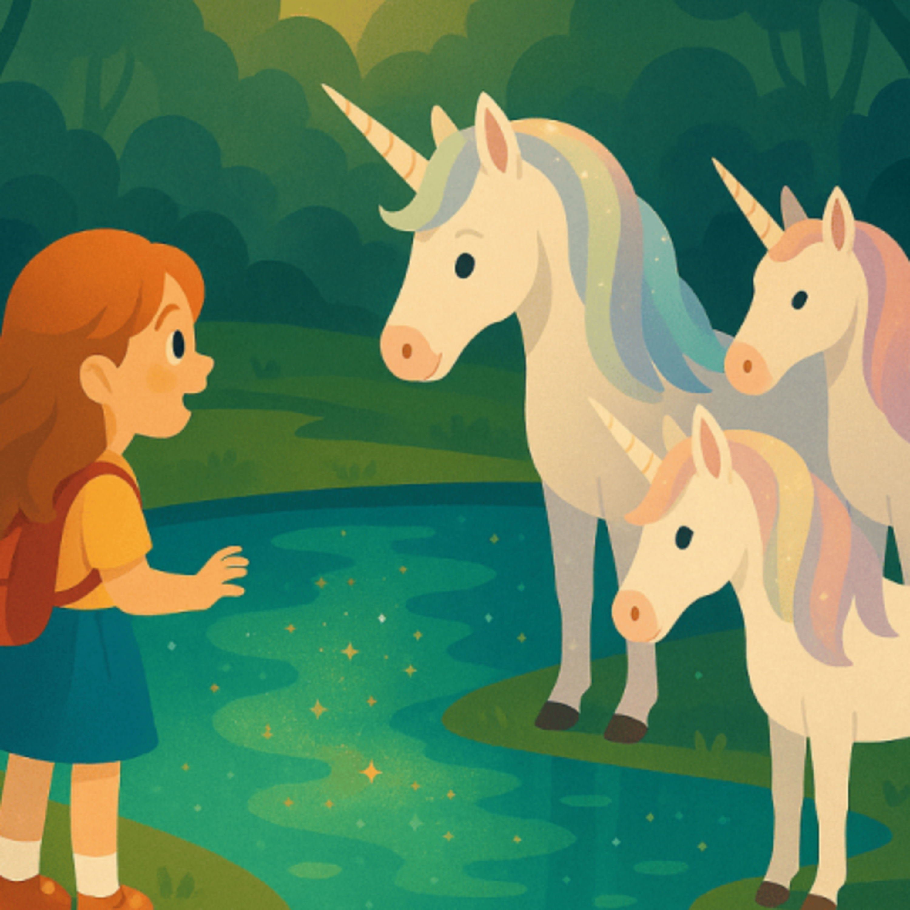 Janina & das Einhorn Muto. Ein magisches Abenteuer im Zauberwald | „Gute Nacht“-Geschichte