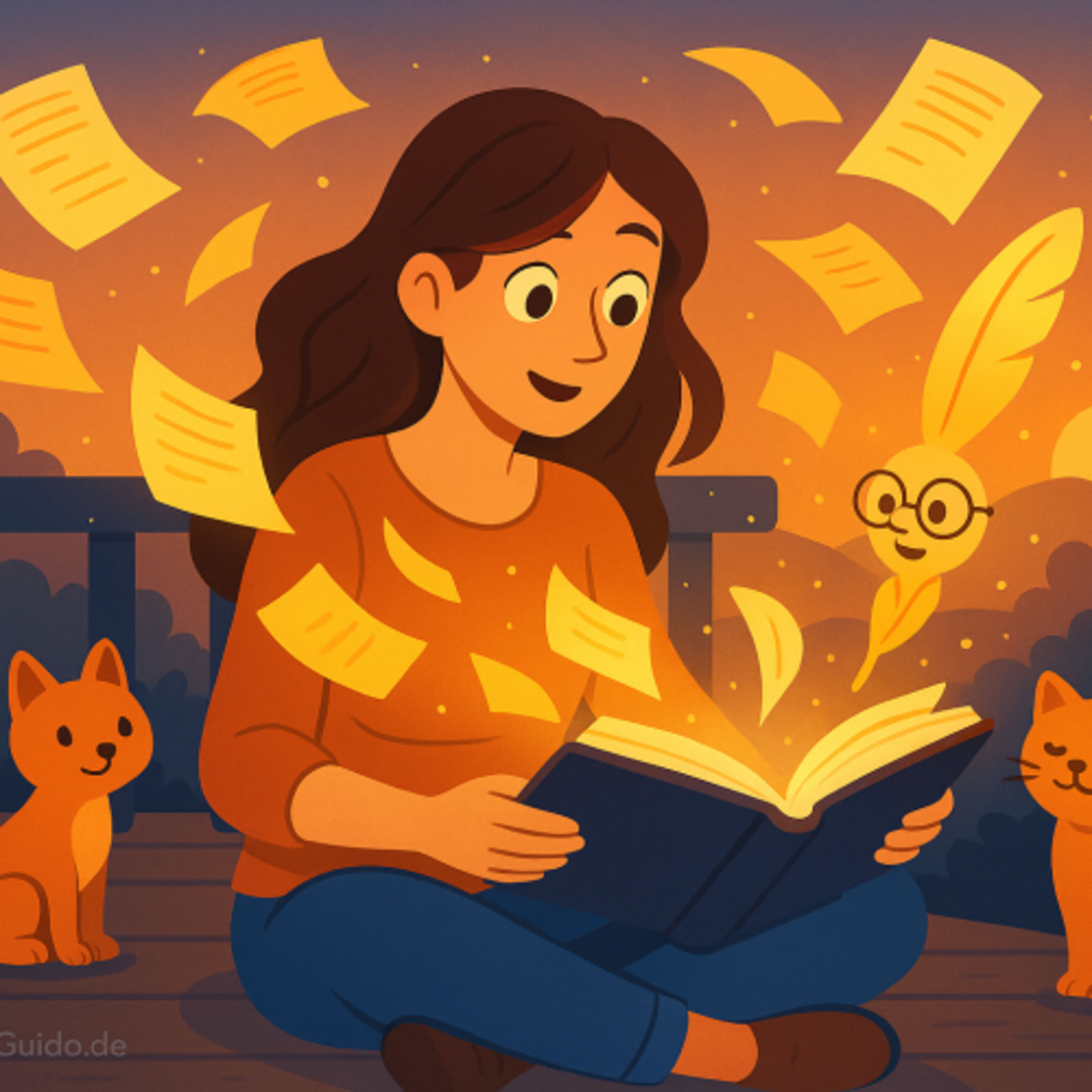 Johanna & das Buch, das zurücklas. Ein neues Abenteuer für eine alte Heldin | „Gute Nacht“-Geschichte”