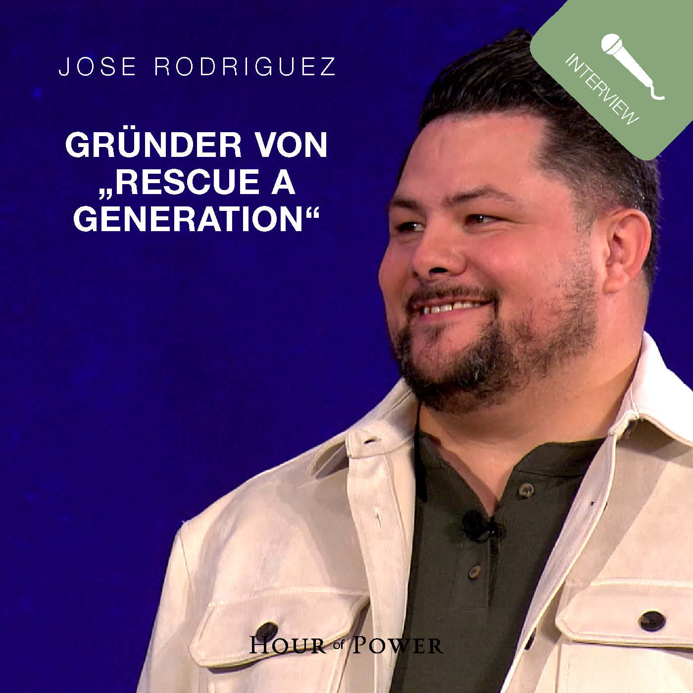 Jose Rodriguez (Gründer von "Rescue a Generation") im Gespräch mit Bobby Schuller