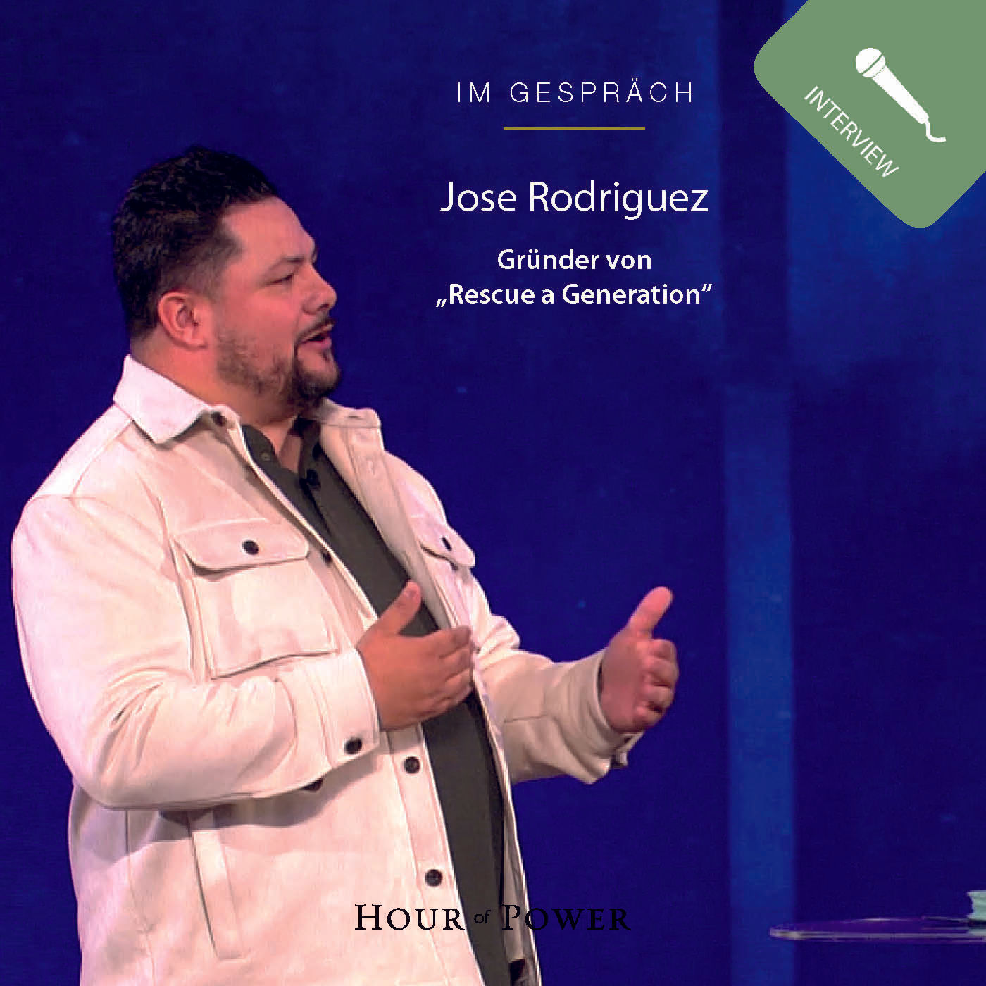 Jose Rodriguez (Gründer von "Rescue a Generation") im Gespräch mit Bobby Schuller