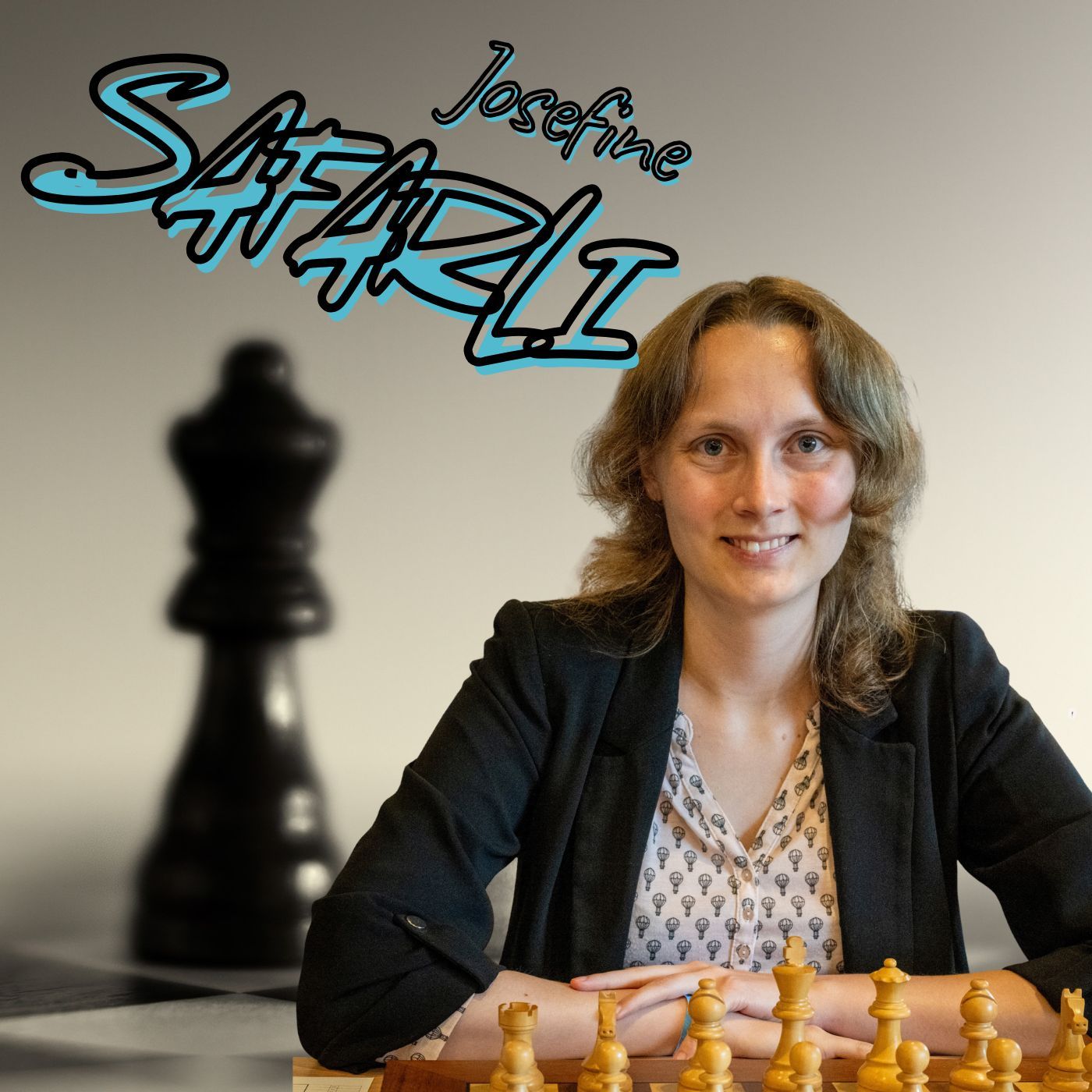 Josefine Safarli & ihr "Spion" in Wijk aan Zee