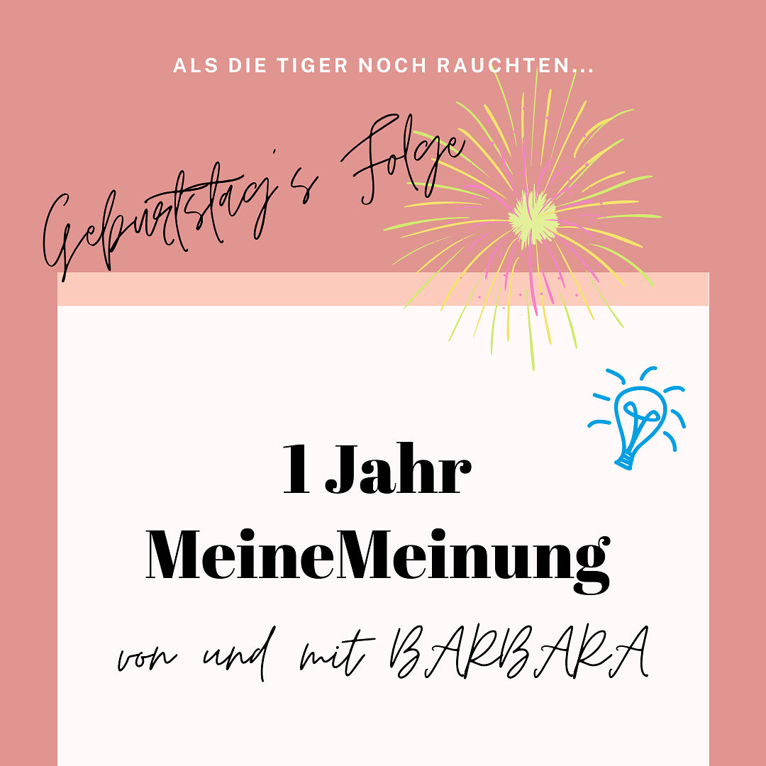 JUBILÄUM 🥳... Als die Tiger noch rauchten...