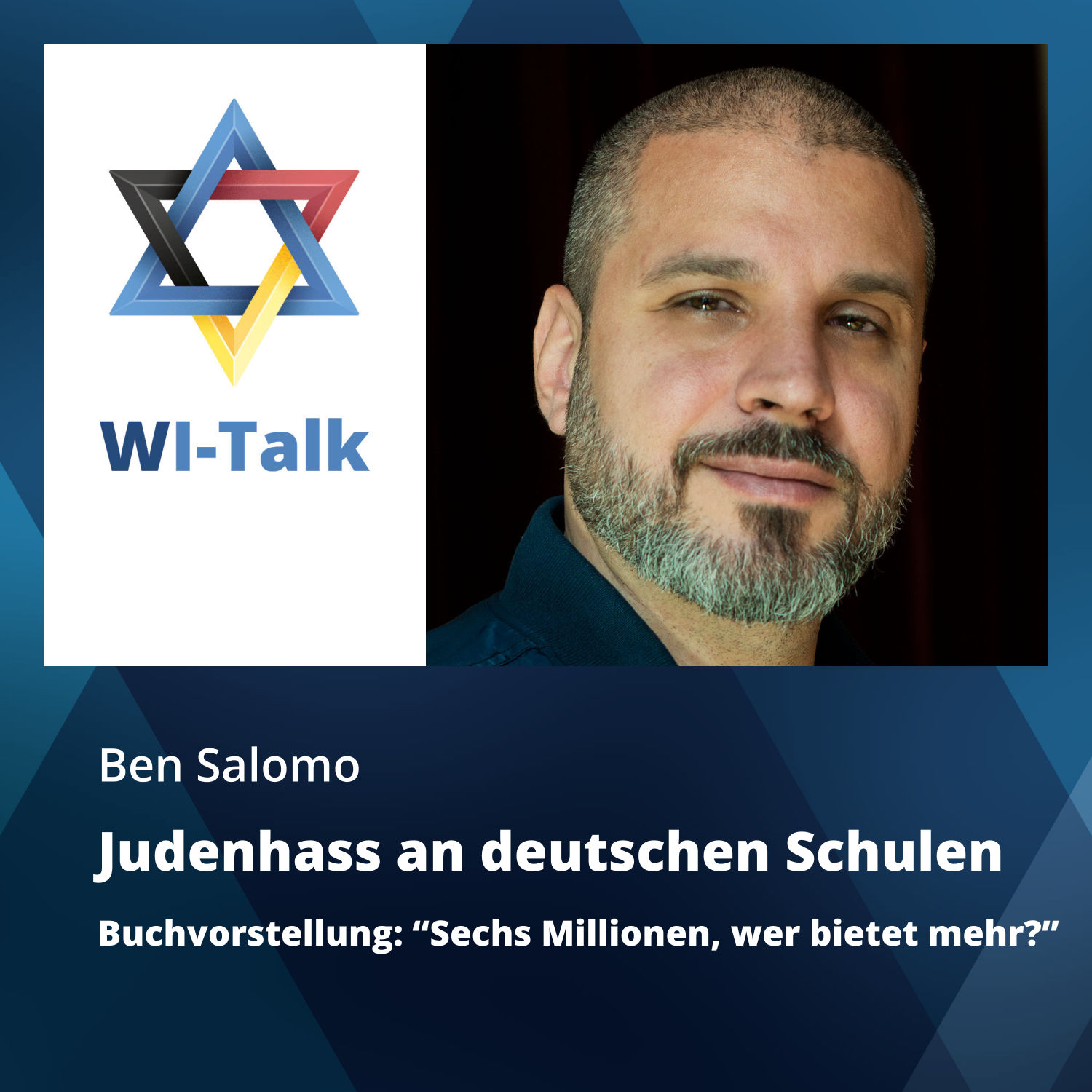 Ben Salomo: Judenhass an deutschen Schulen. Buchvorstellung: "Sechs Millionen, wer bietet mehr?"
