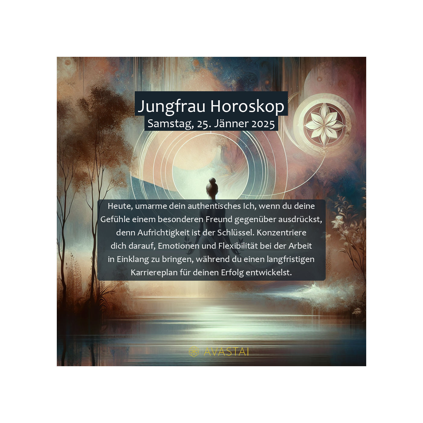 Jungfrau Horoskop für den Samstag, 25. Jänner 2025: