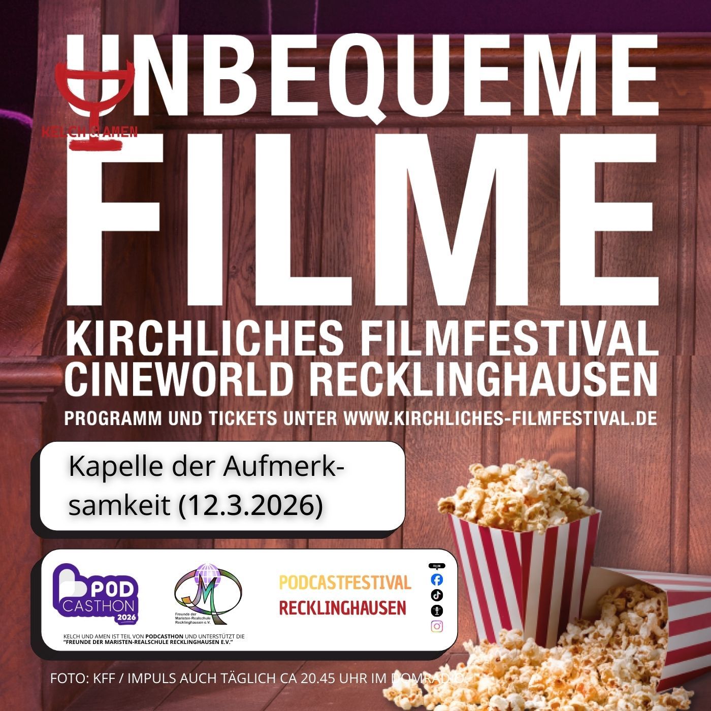 Kapelle der Aufmerksamkeit: Kirchliches Filmfestival (12.3.2026)