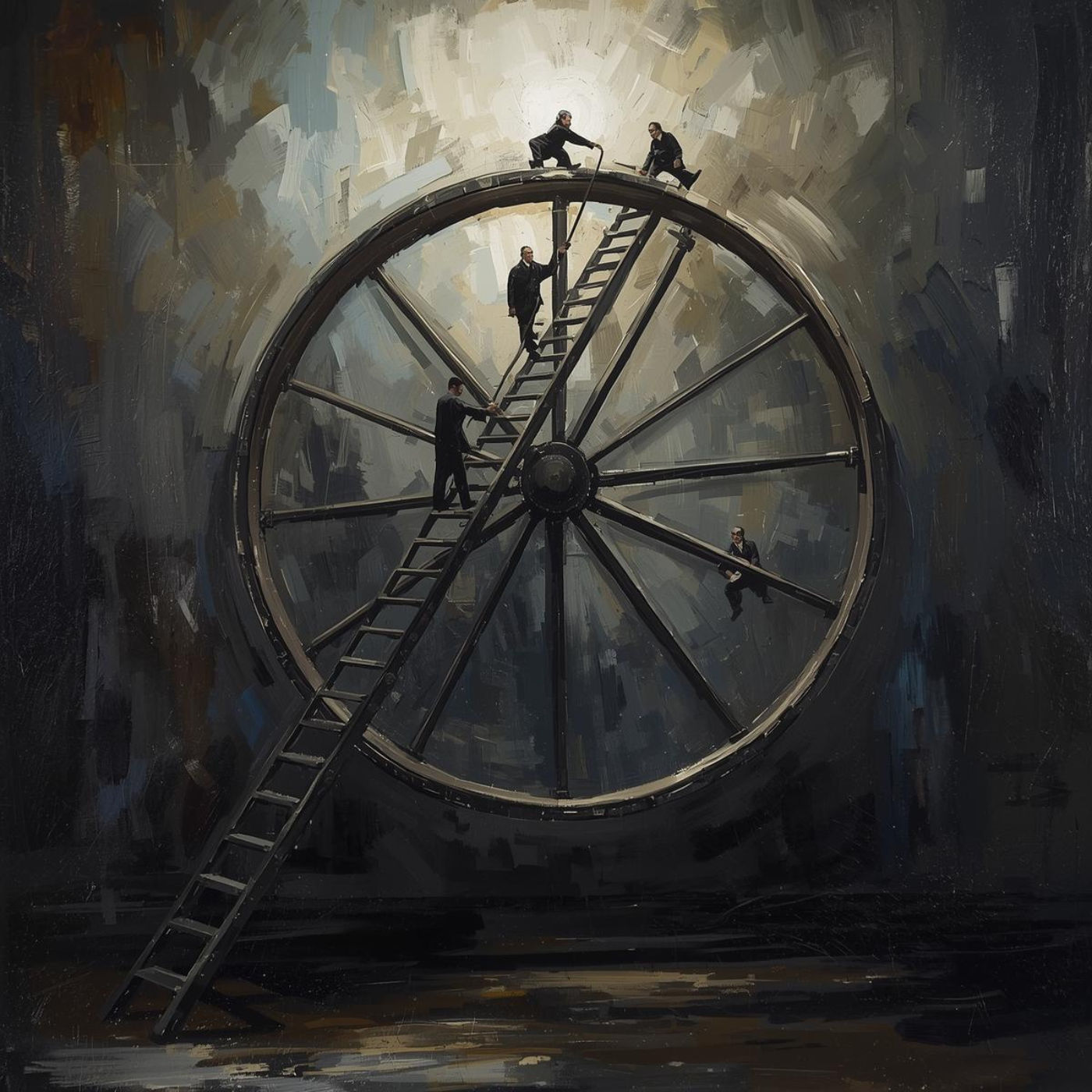 Karriereleiter: die Leiter ins NIchts