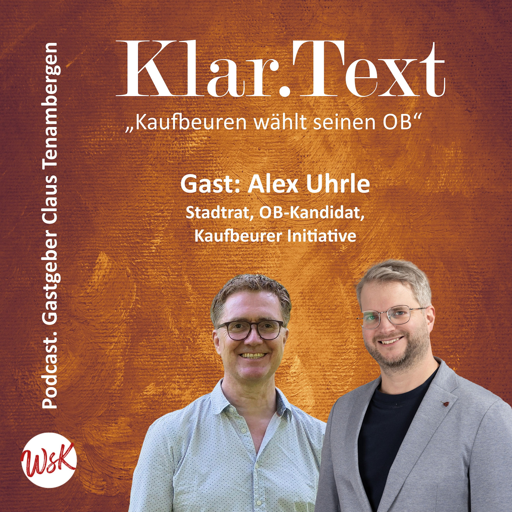 Kaufbeuren wählt seinen OB: Claus Tenambergen im Gespräch mit OB-Kandidat Alex Uhrle (K.I.)