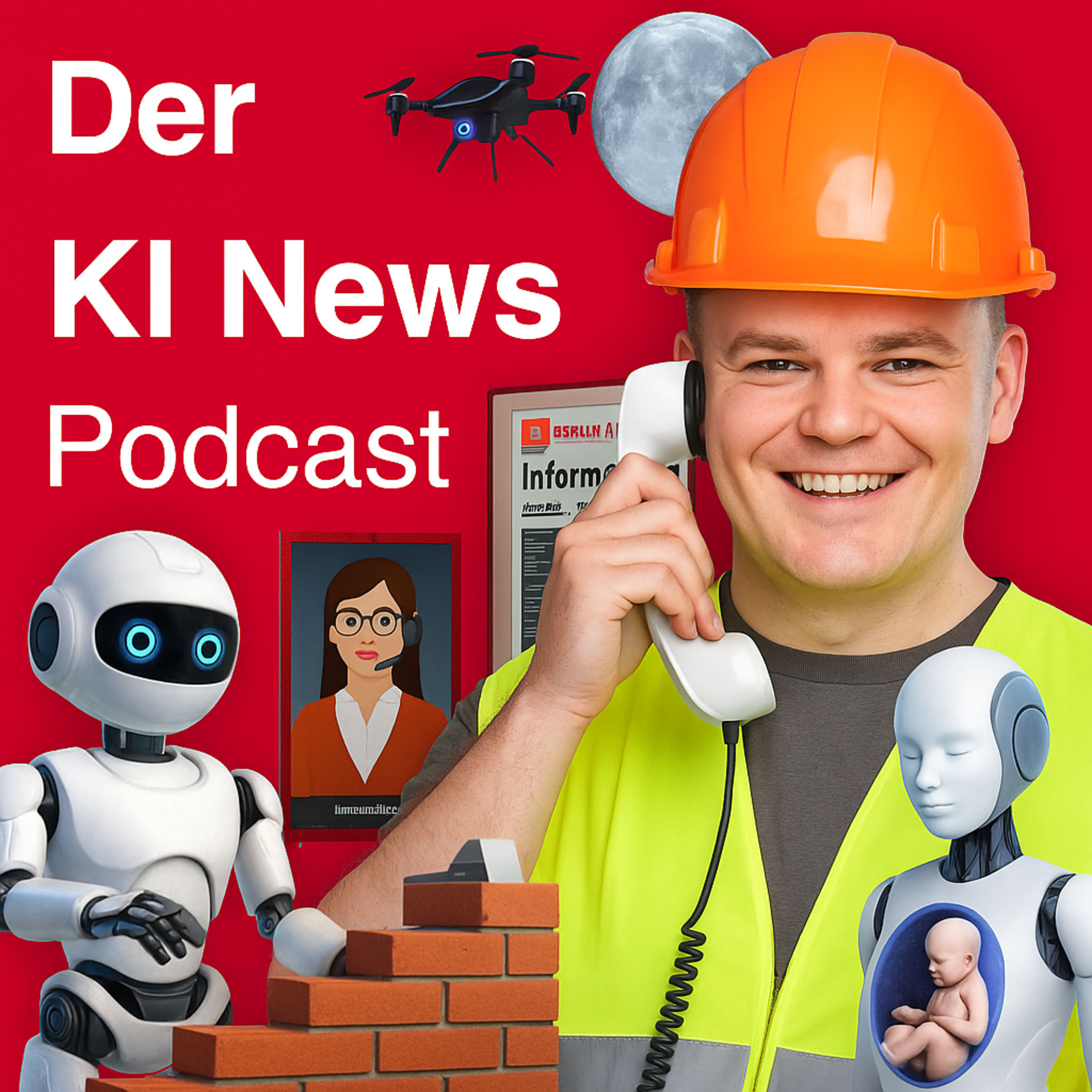 KI Beratung am Flughafen BER | Ki gegen Fachkräftemangel | Roboter bauen ein Haus | Sam Altman über die Zukunft (Geld & Jobs im Weltall) | Roboter Leihmutter für 13.000 Euro