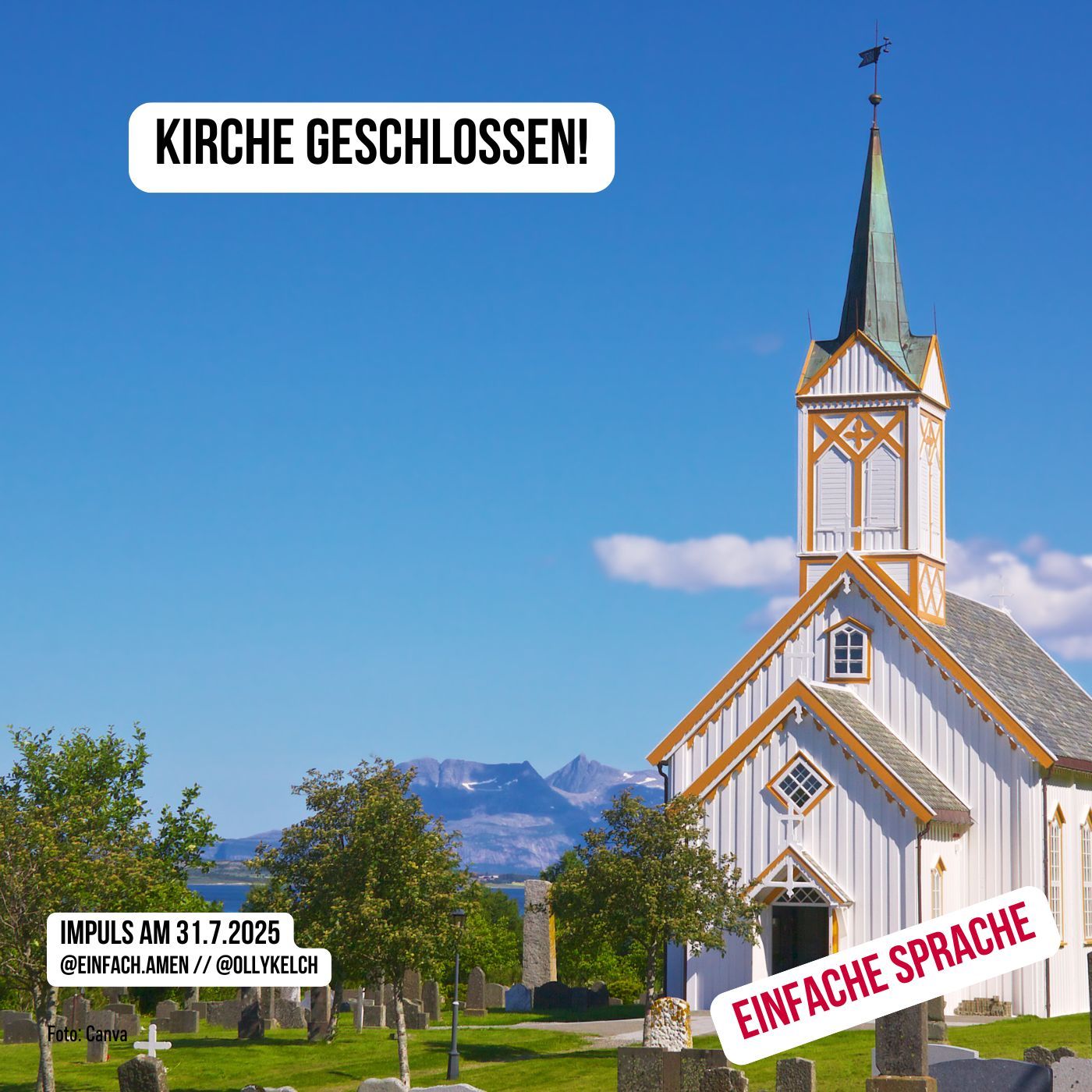 Kirche geschlossen (31.7.2025)