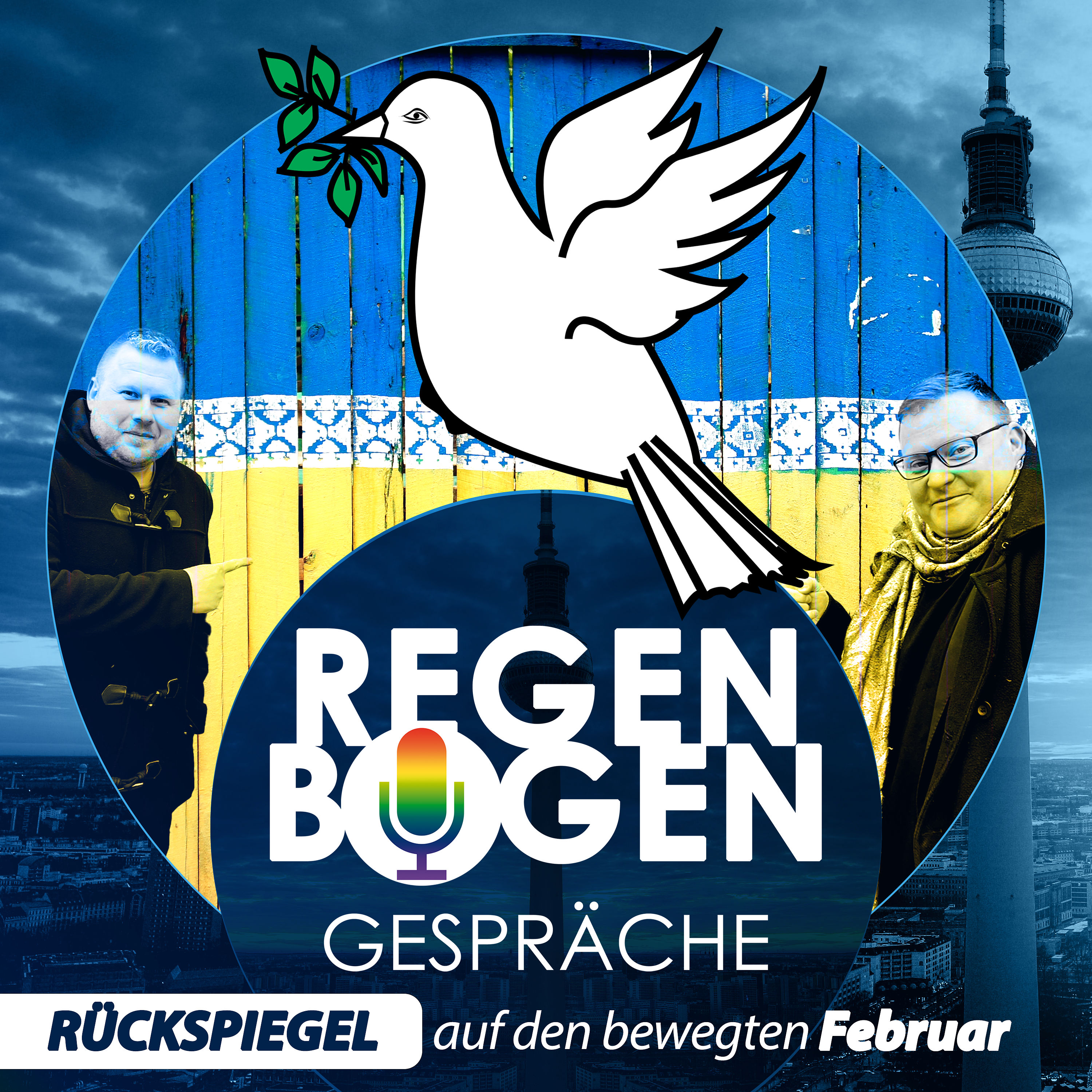 Kleine weiße Friedenstaube - #StandWithUkraine