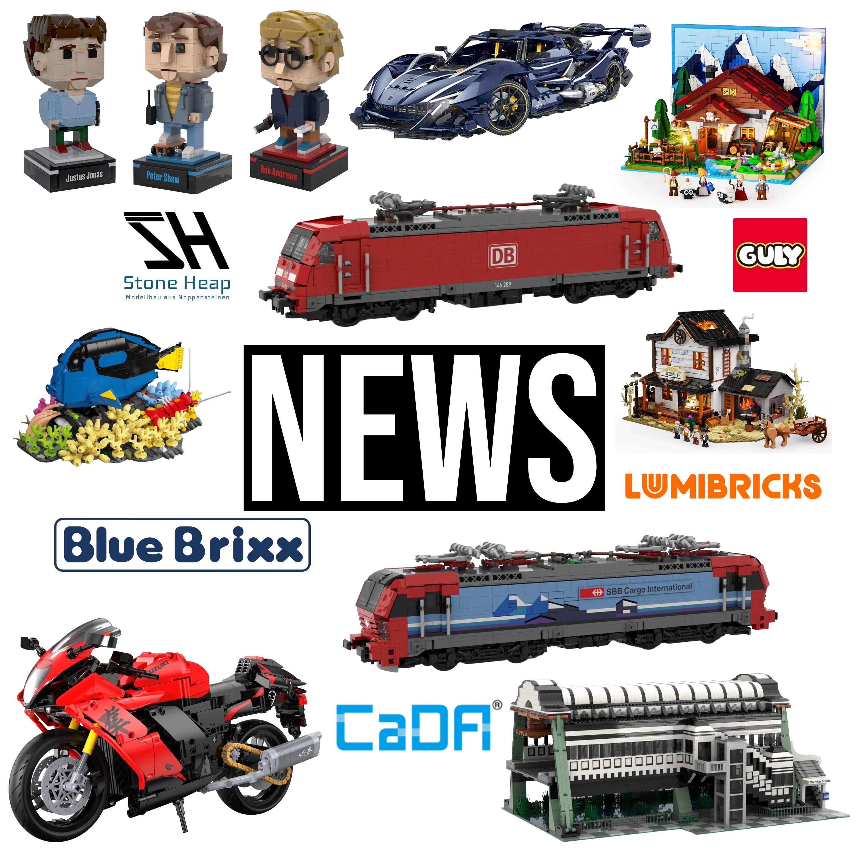 Klemmbaustein News 230: Neue Sets von BlueBrixx, CaDA, Lumibricks, MOCs der Woche und mehr