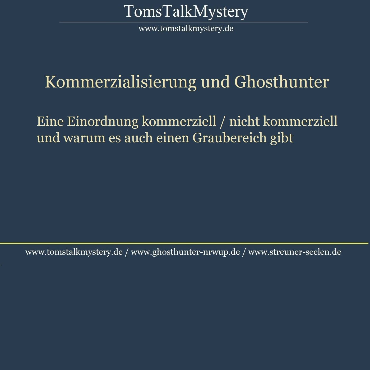 Kommerzialisierung der Ghosthunter / Geisterjäger