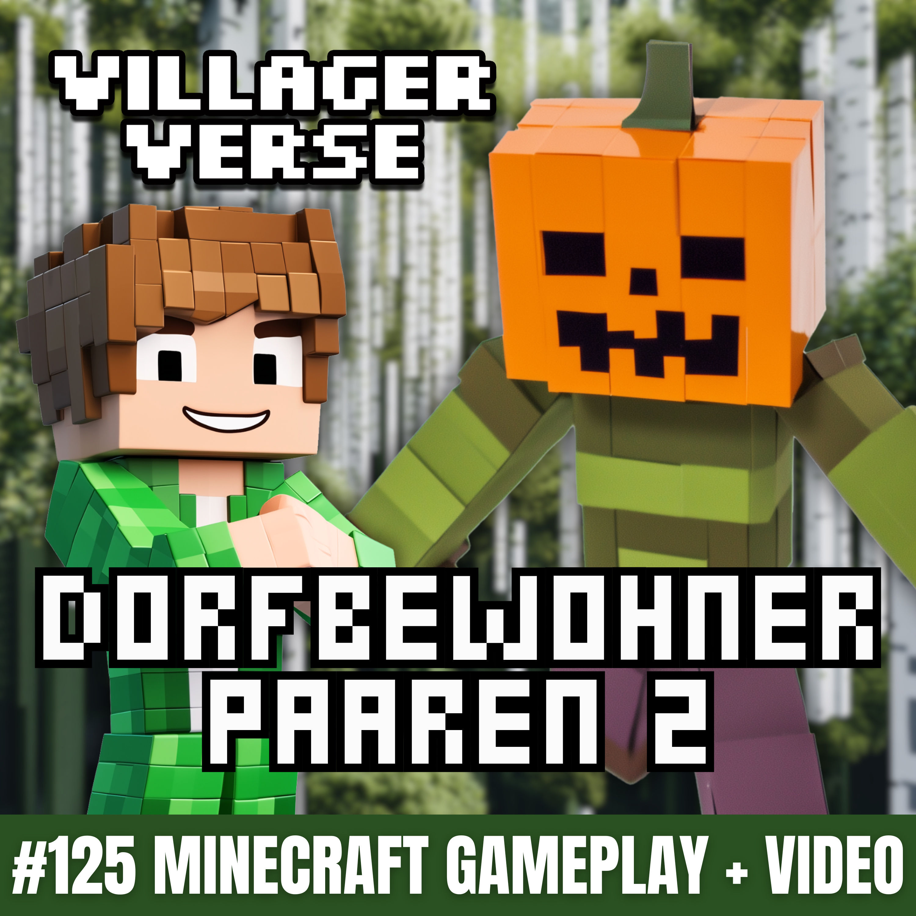 Kürbiszombies und Dorfbewohner paaren (Teil 2) 🎃 #125