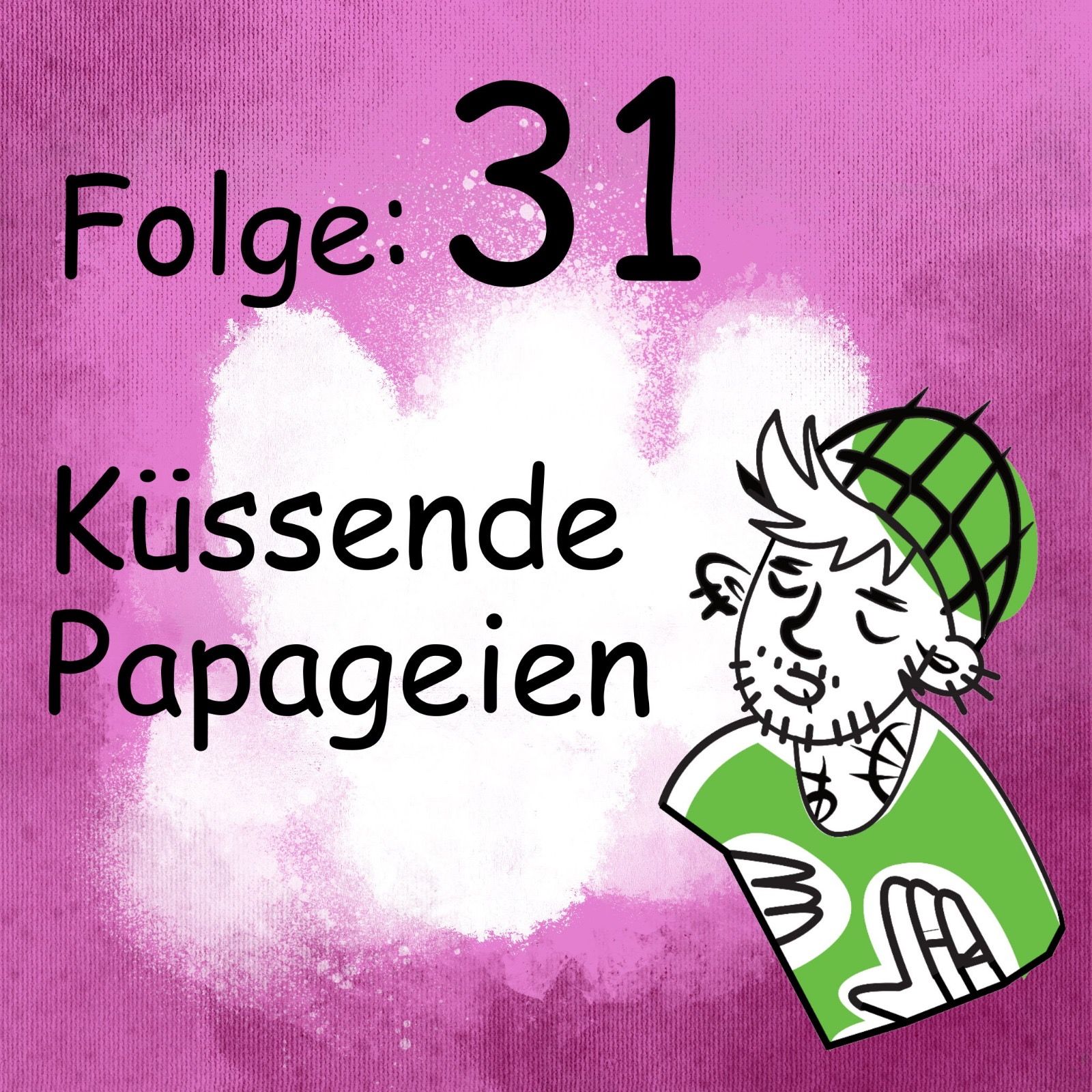Küssende Papageien