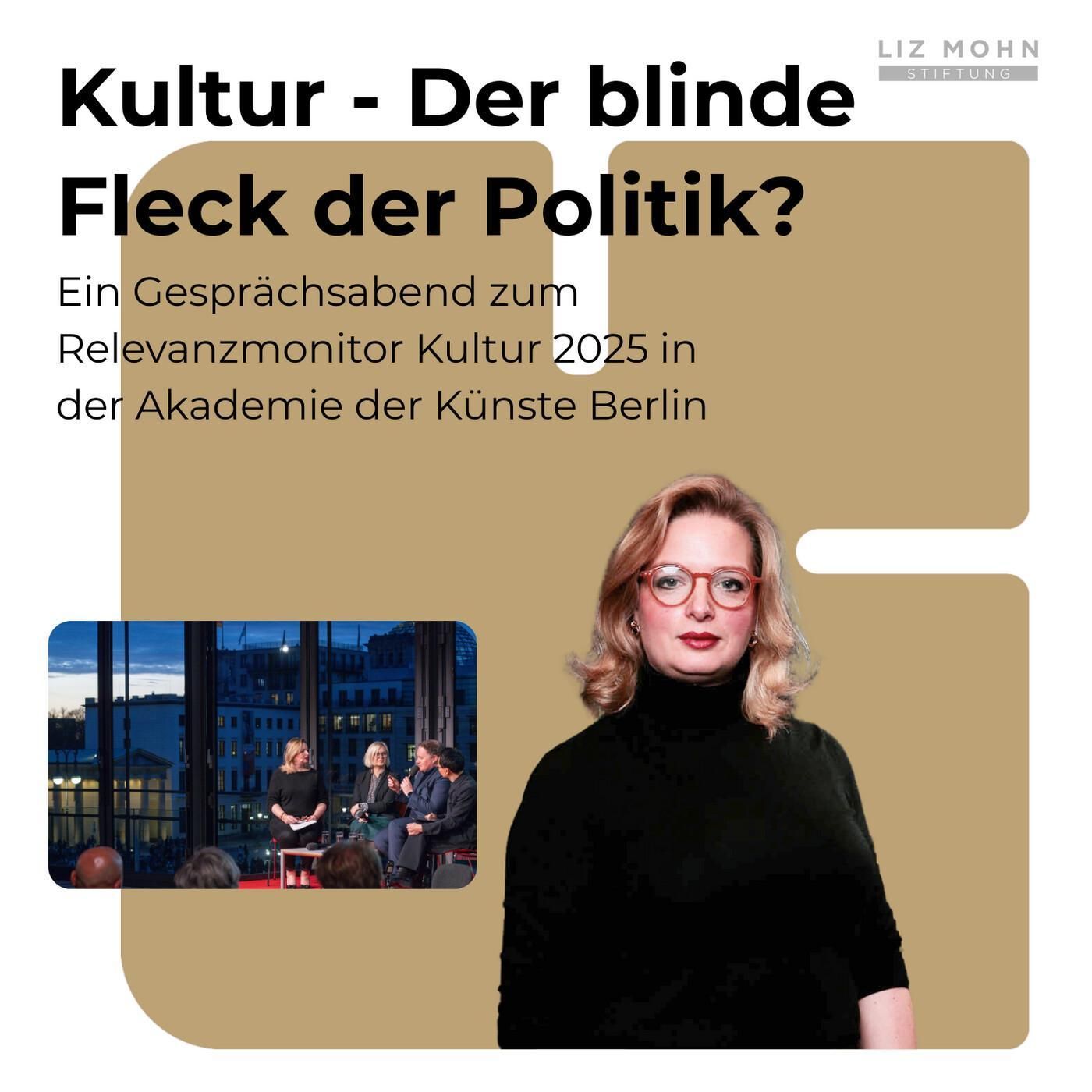 Kultur – Der blinde Fleck der Politik? Der Relevanzmonitor 2025 im Fokus