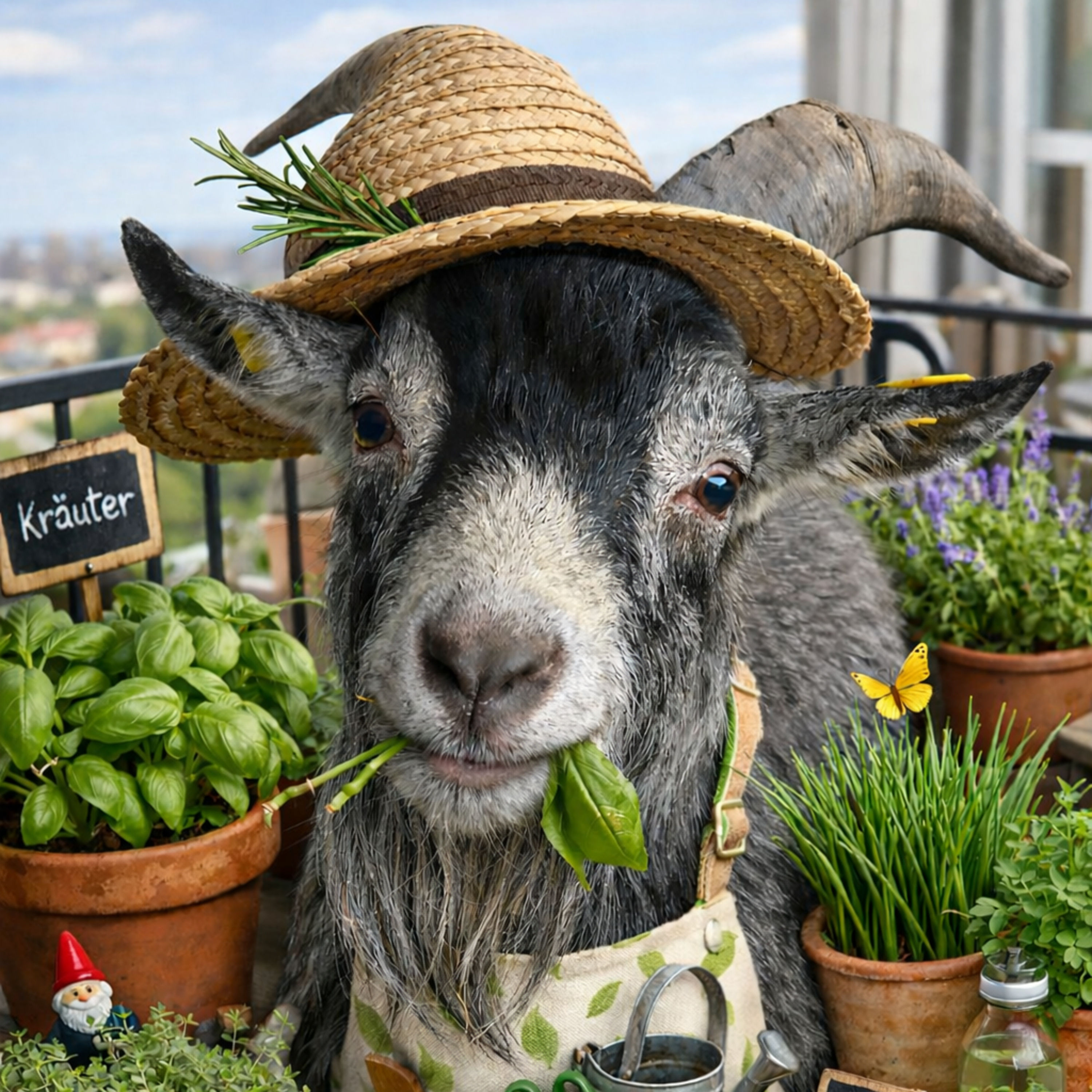 Kuschelwuschel Wolkenfein-Schafwolle im Garten