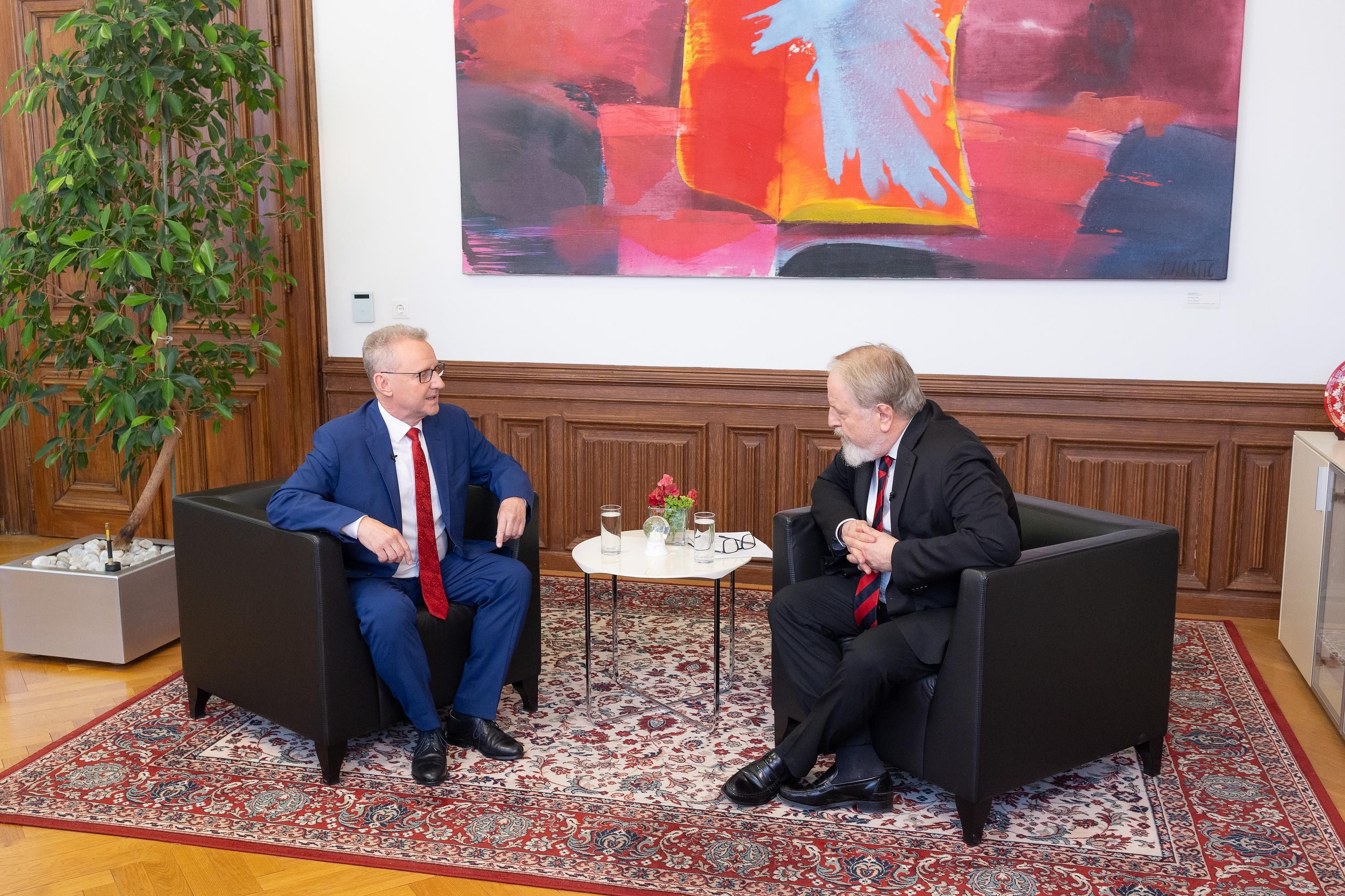 Landtagspräsident Ernst Woller im ZEITGESPRÄCH 110 mit Gerhard Schmid