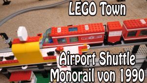 LEGO Airport Shuttle Monorail 1990 (Town Set 6399 im Classic Review)