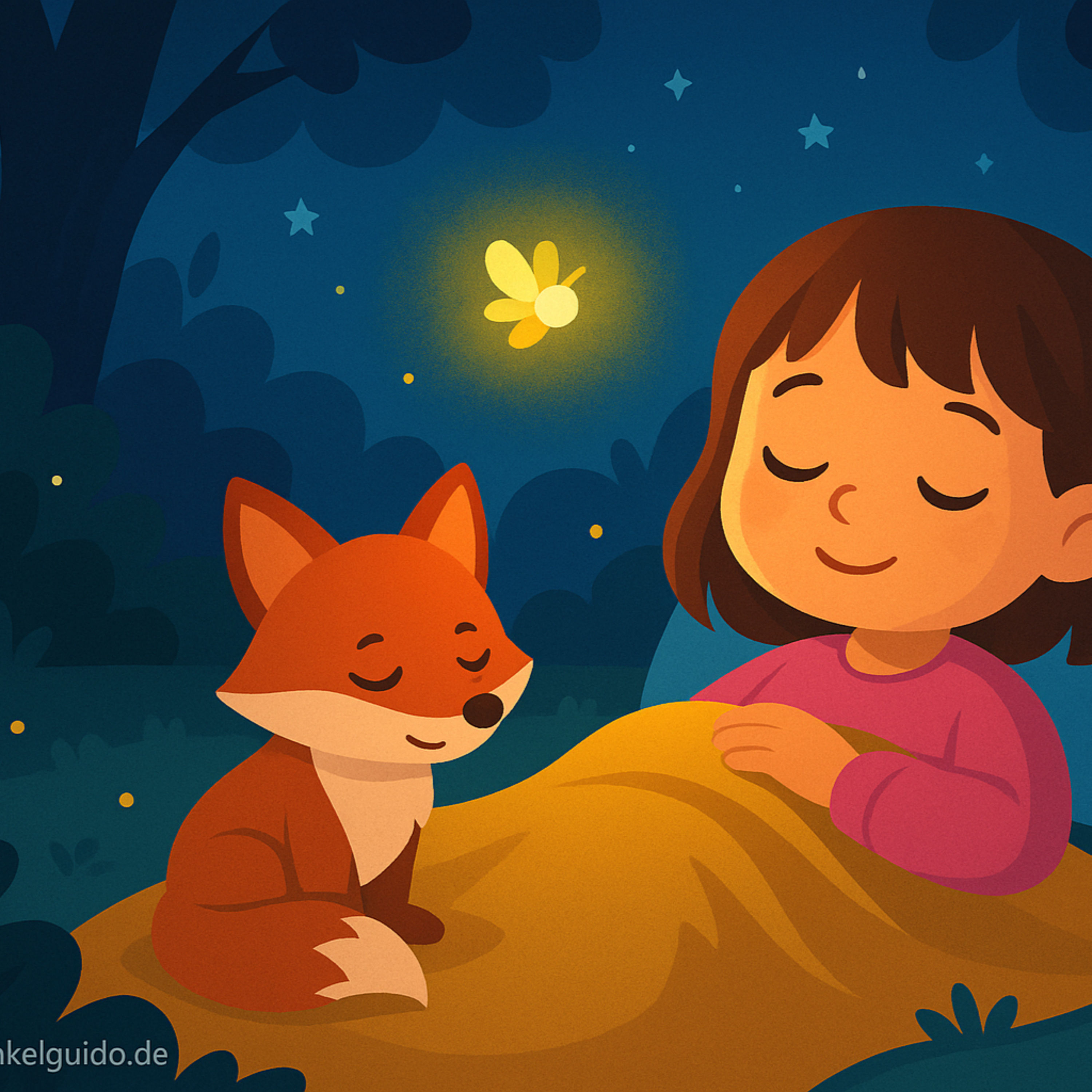 Leonis Traumreise in den flüsternden Abendwald | „Gute Nacht“-Geschichte”