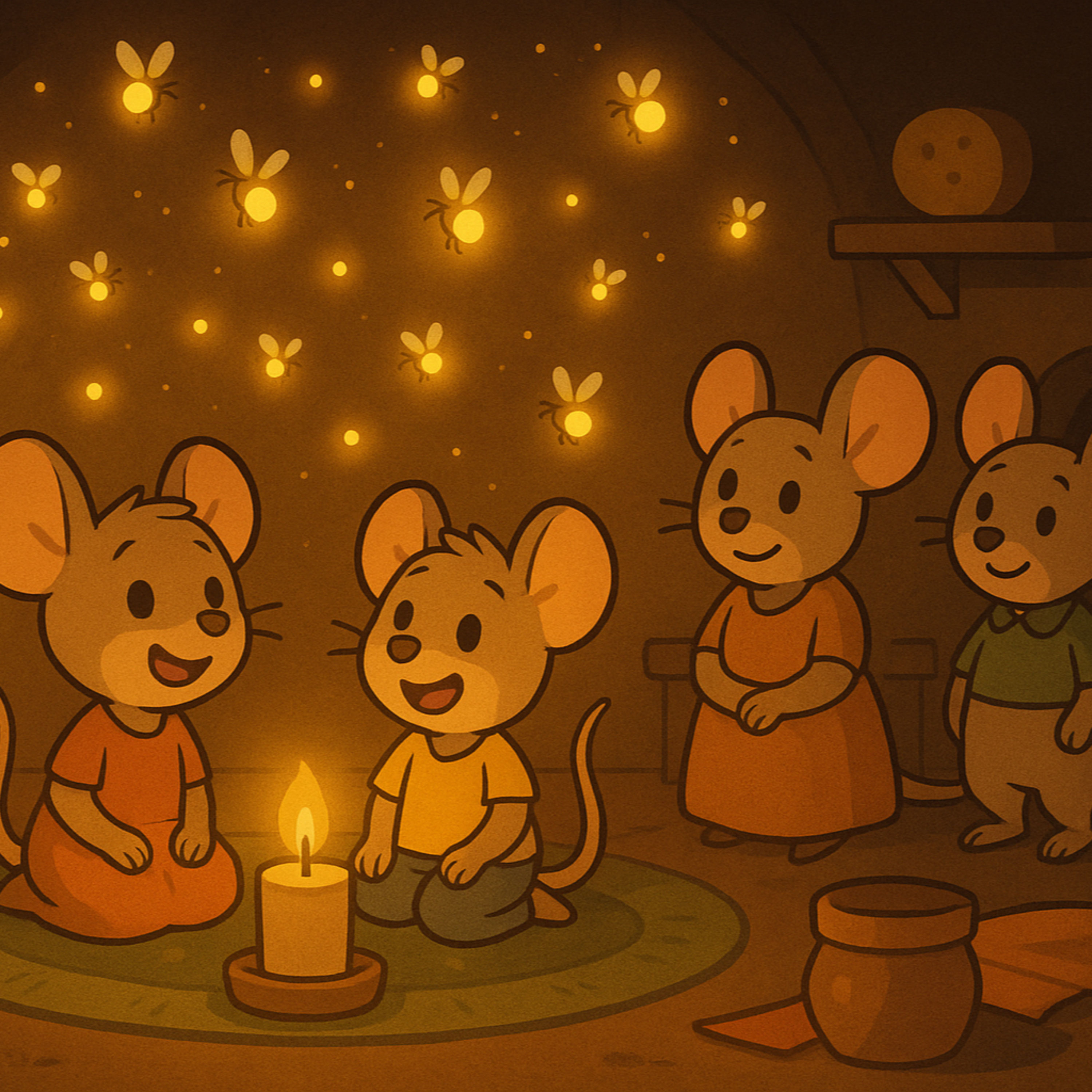 Lichterabend bei Familie Maus | „Gute Nacht“-Geschichte