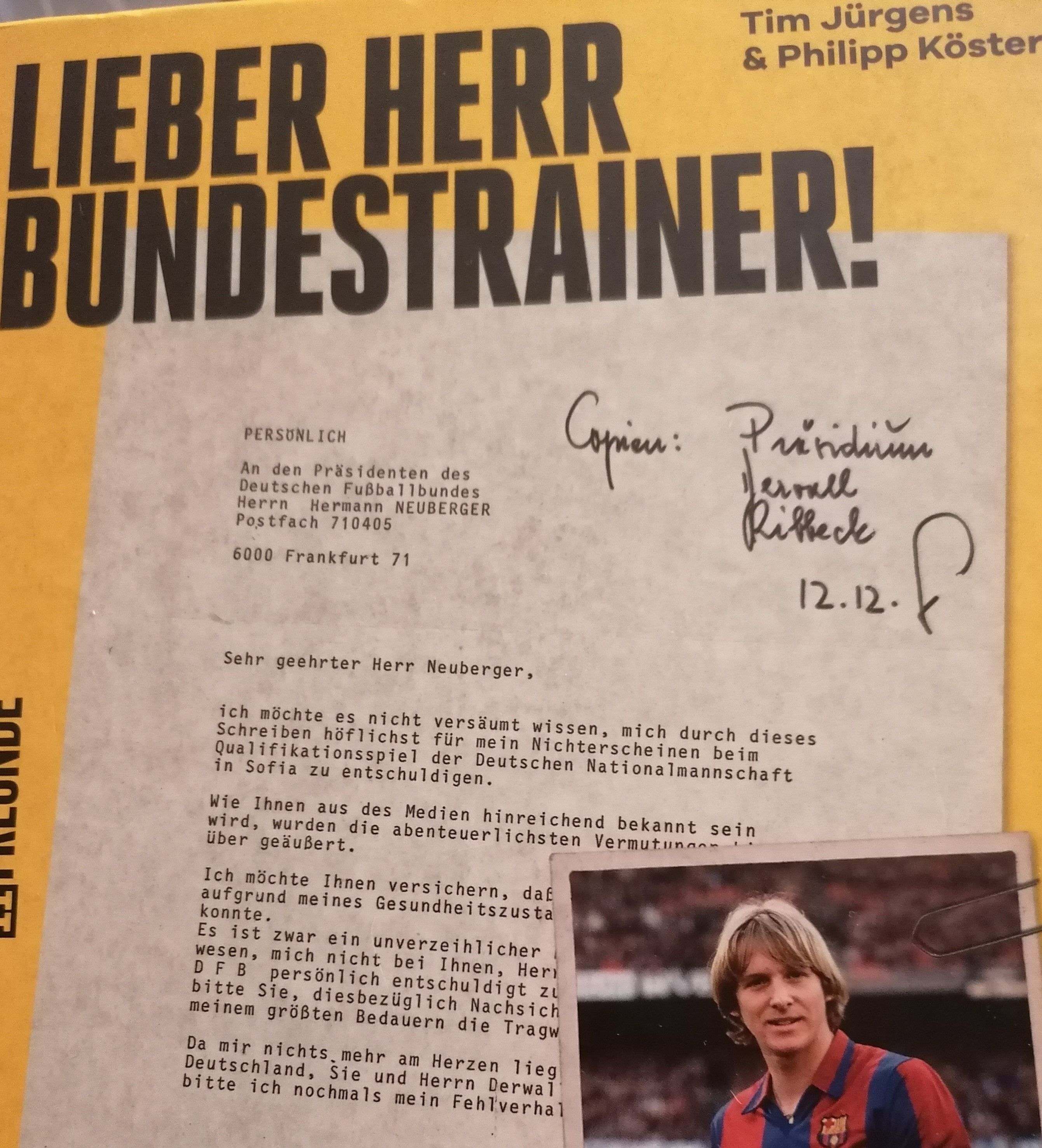 "Lieber Herr Bundestrainer"