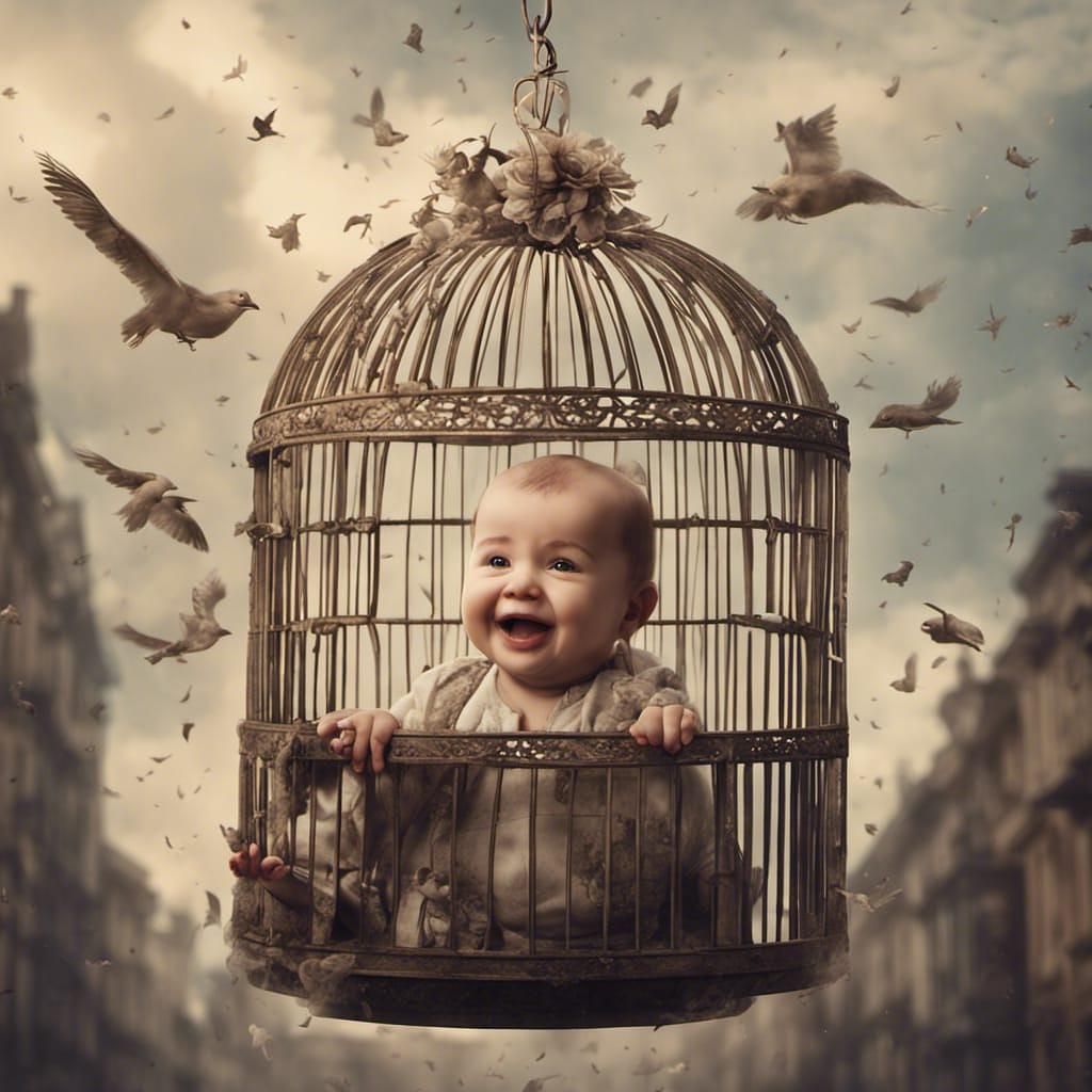 Liebling, ich habe die Kinder zum Lüften rausgehängt!