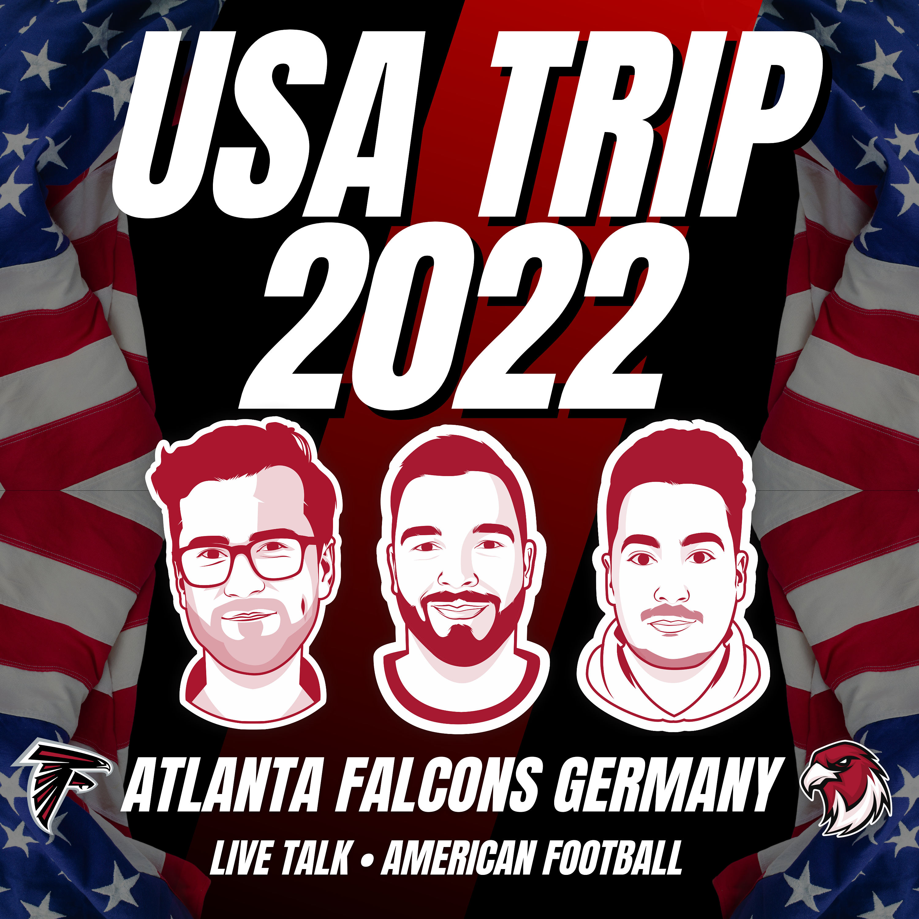 Live Talk der Atlanta Falcons Germany - USA Trip 2022