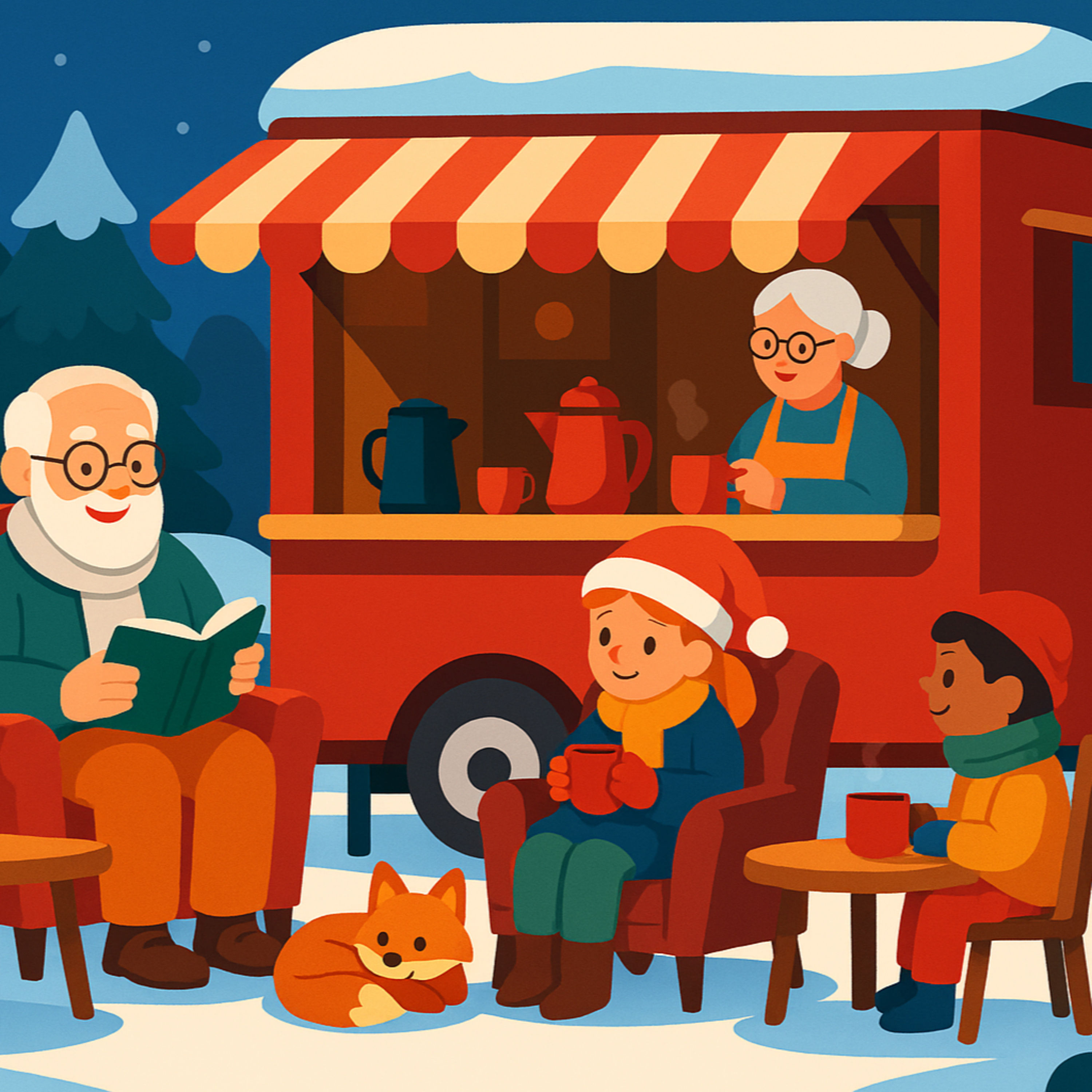 Louisas Opa & die kleine Waffelbude voller Weihnachtsgeschichten | „Gute Nacht“-Geschichte”